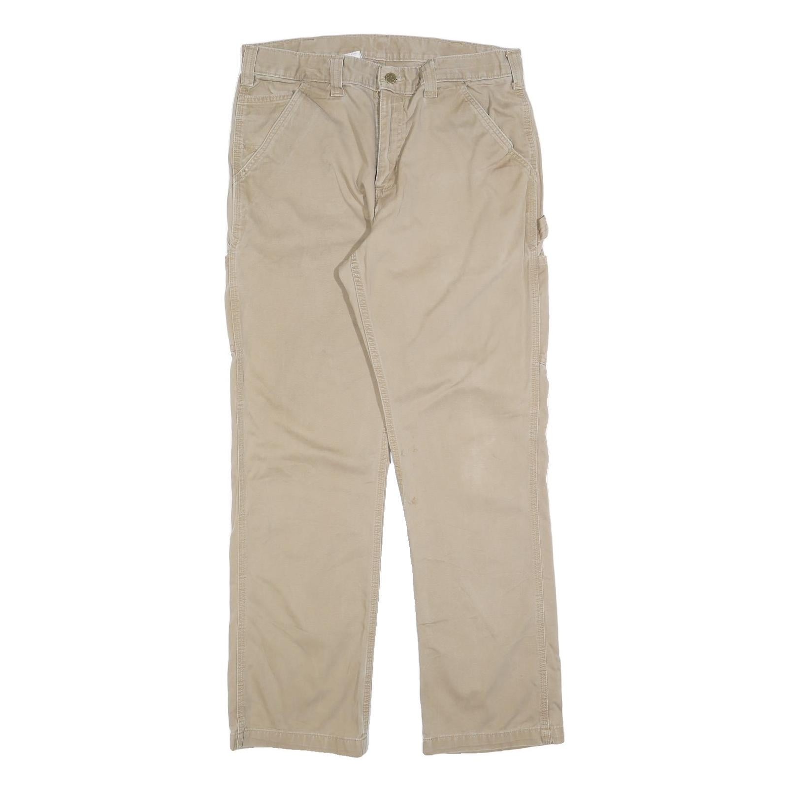 Buy CARHARTT Mens Cotton Blend Beige Regular Straight Trousers W34 L32 Workwear Zip Refurbished - $49.39 CARHARTT Mens Cotton Blend Beige Regular Straight Trousers W34 L32 Workwear Zip Refurbished - N/A refurbished available on Cerqular