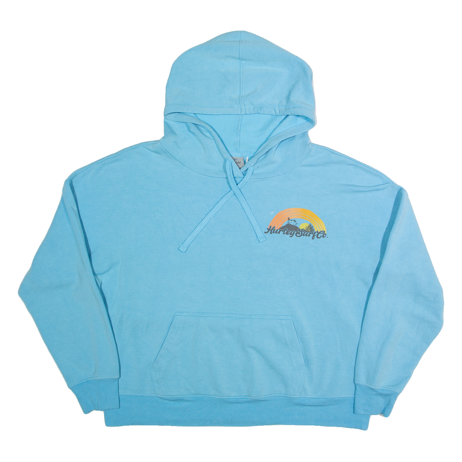 HURLEY Womens Blue Hoodie L Refurbished - N/A refurbished available on Cerqular