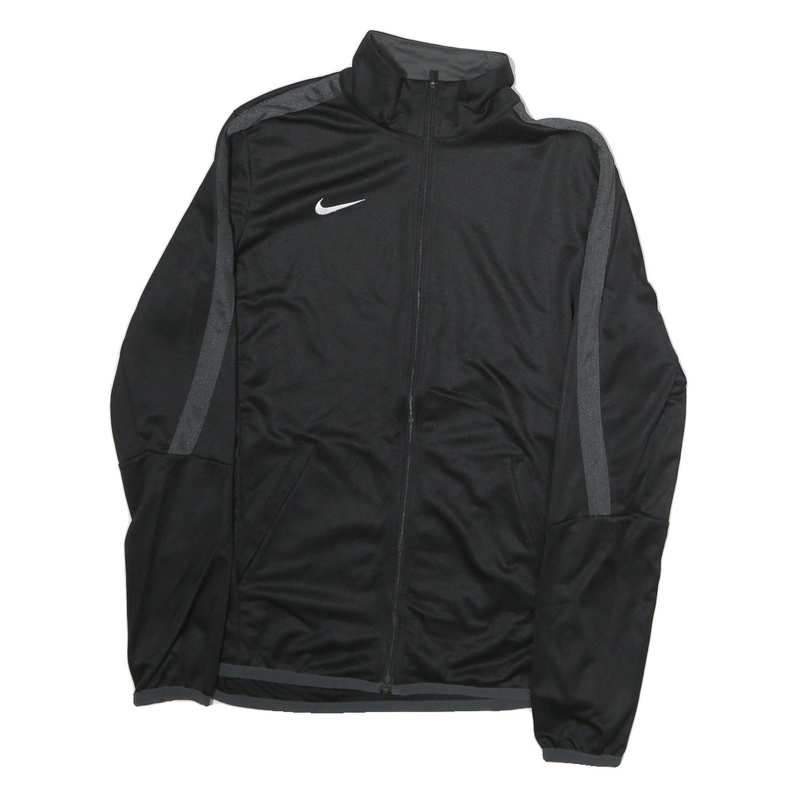 Buy NIKE Womens Black & Dark Grey Zip Jacket S Polyester Sportswear Tracksuit Top Refurbished - $49.39 NIKE Womens Black & Dark Grey Zip Jacket S Polyester Sportswear Tracksuit Top Refurbished - N/A refurbished available on Cerqular