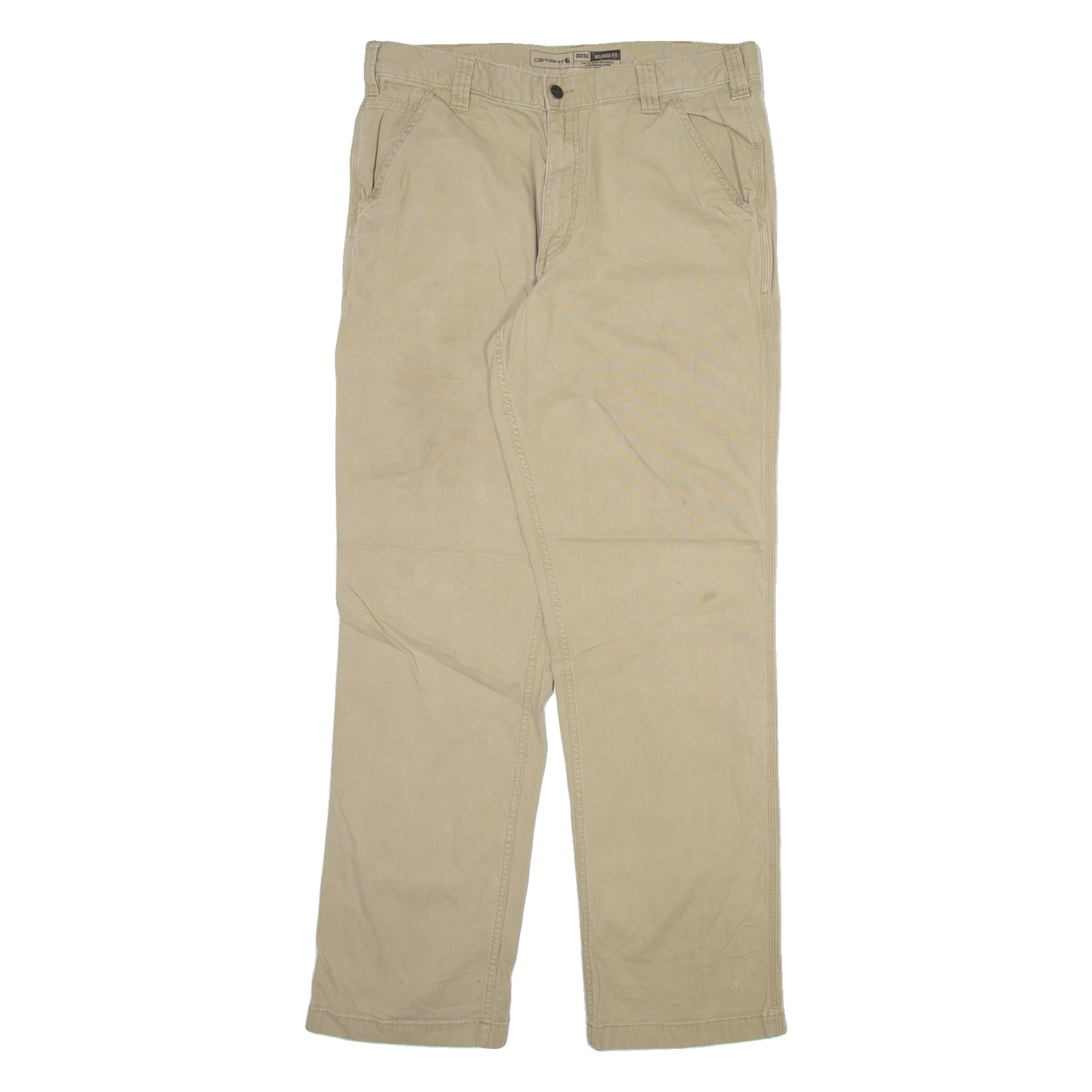 DICKIES Mens Trousers Beige Relaxed Straight W36 L34 Refurbished - N/A refurbished available on Cerqular