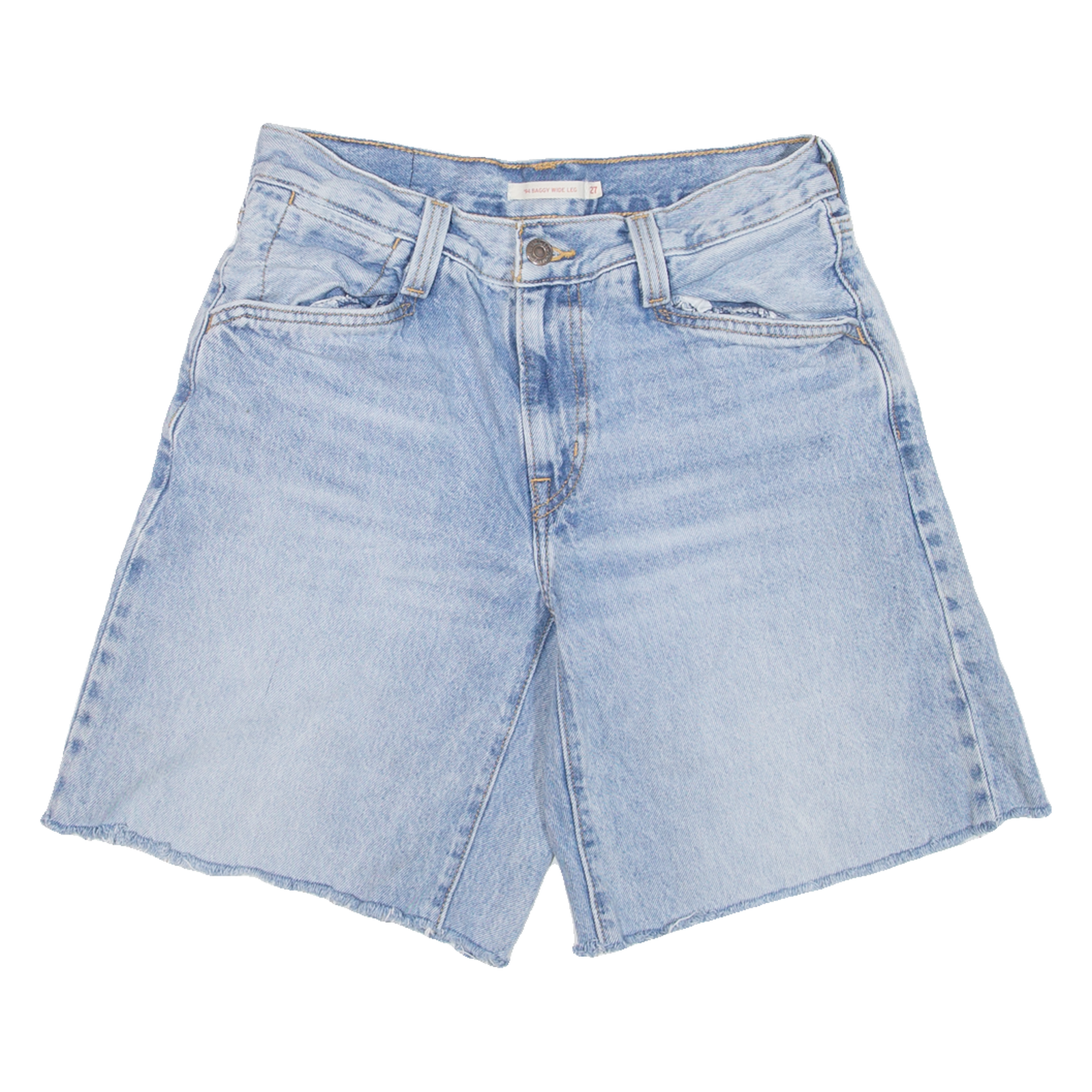 LEVI'S Womens Jorts Shorts Blue S W27 Refurbished - N/A refurbished available on Cerqular