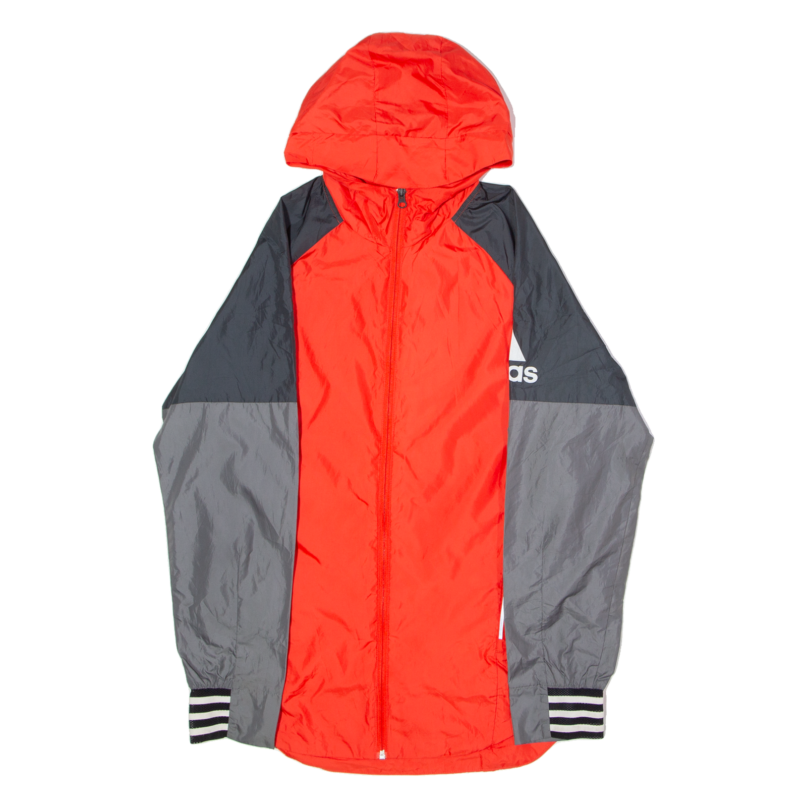 ADIDAS Mens Rain Jacket Red Hooded Colourblock S Refurbished - N/A refurbished available on Cerqular
