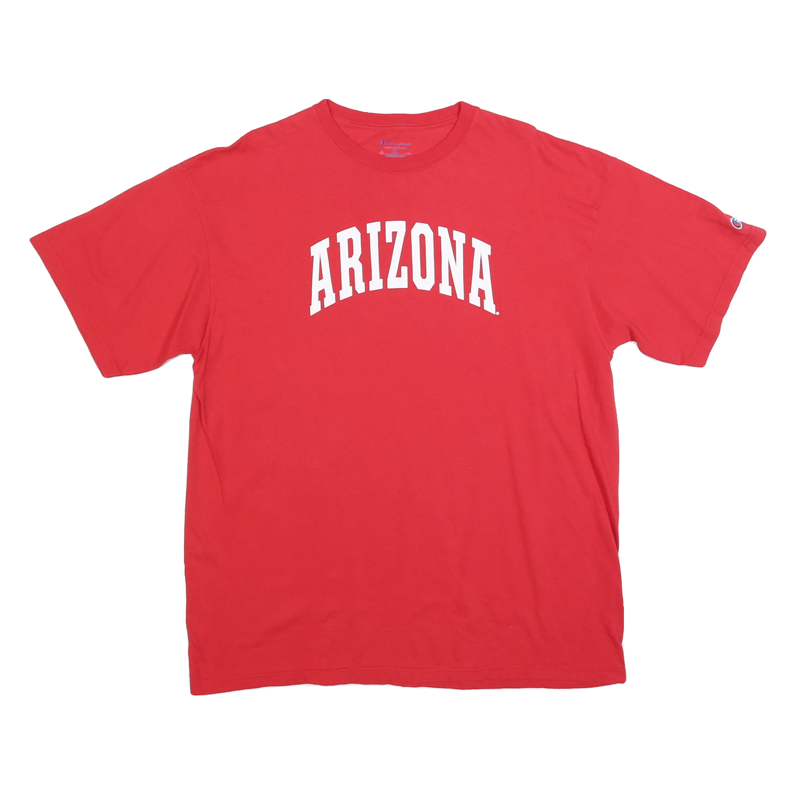CHAMPION Mens Red Arizona T-Shirt XL Short Sleeve Crew Neck Casual Cotton Refurbished - N/A refurbished available on Cerqular
