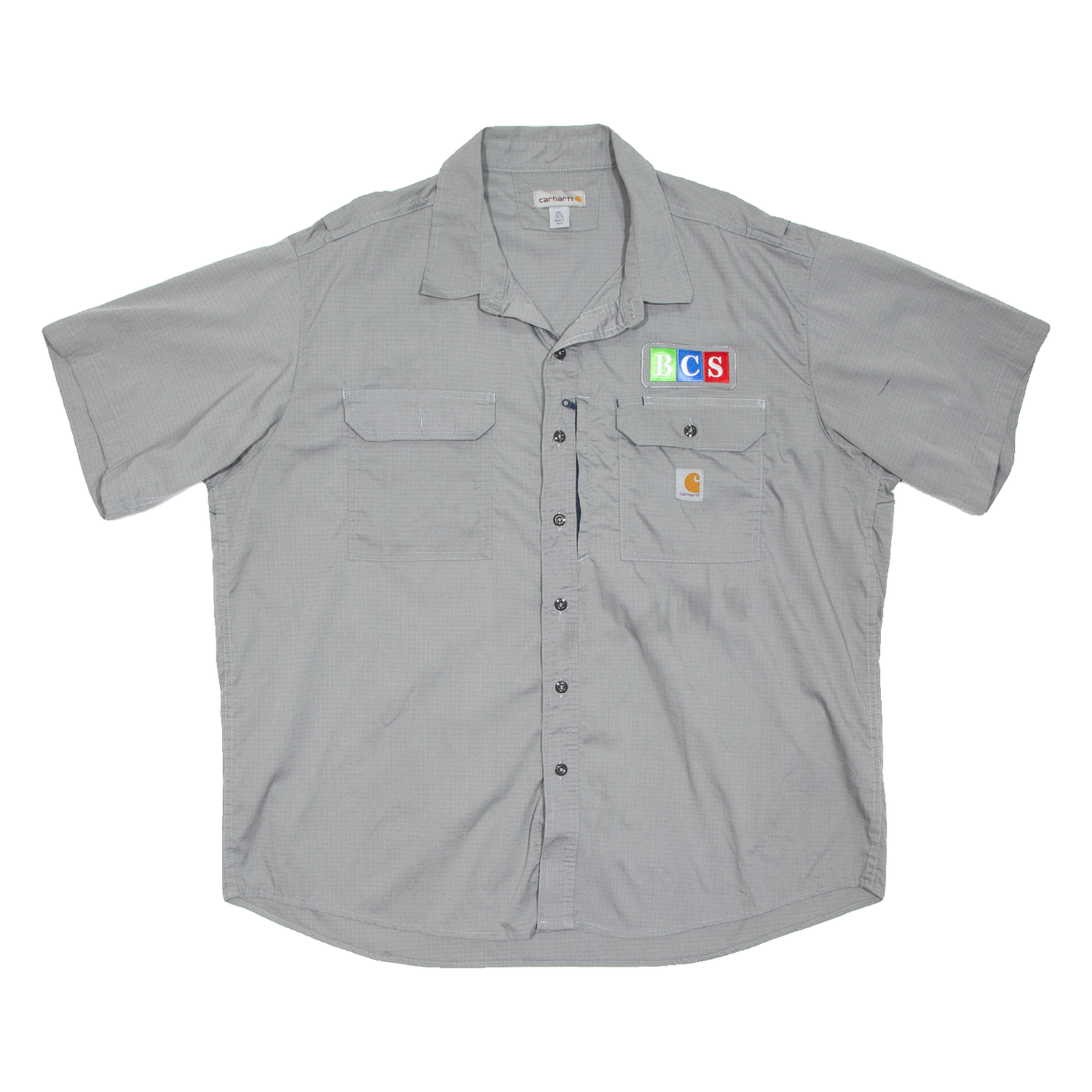 CARHARTT Bcs Mens Worker Shirt Grey 2XL Refurbished - N/A refurbished available on Cerqular