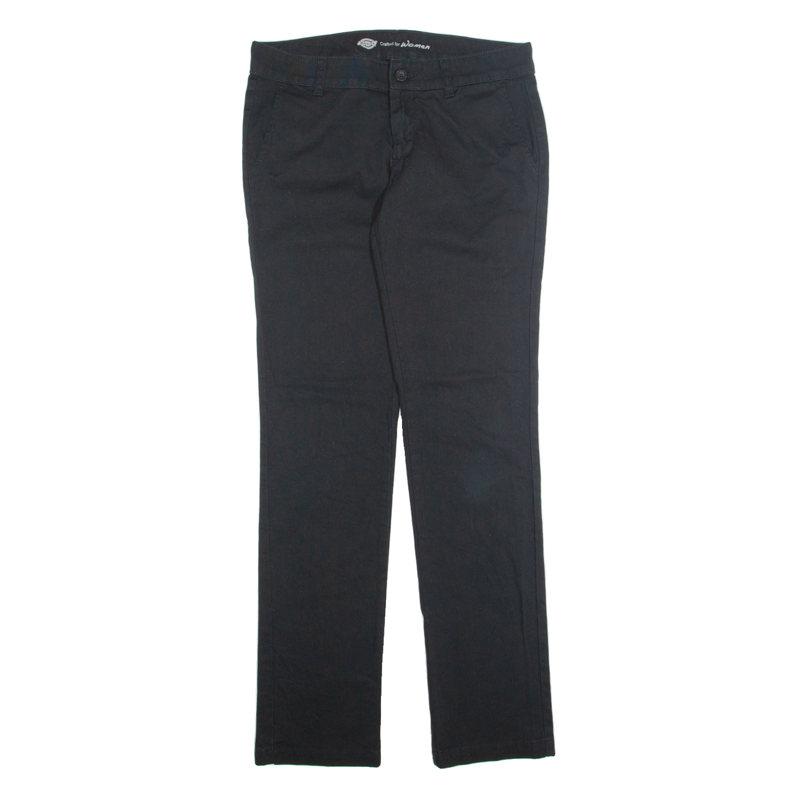 DICKIES Chino Womens Trousers Black Regular Tapered W32 L32 Refurbished - N/A refurbished available on Cerqular