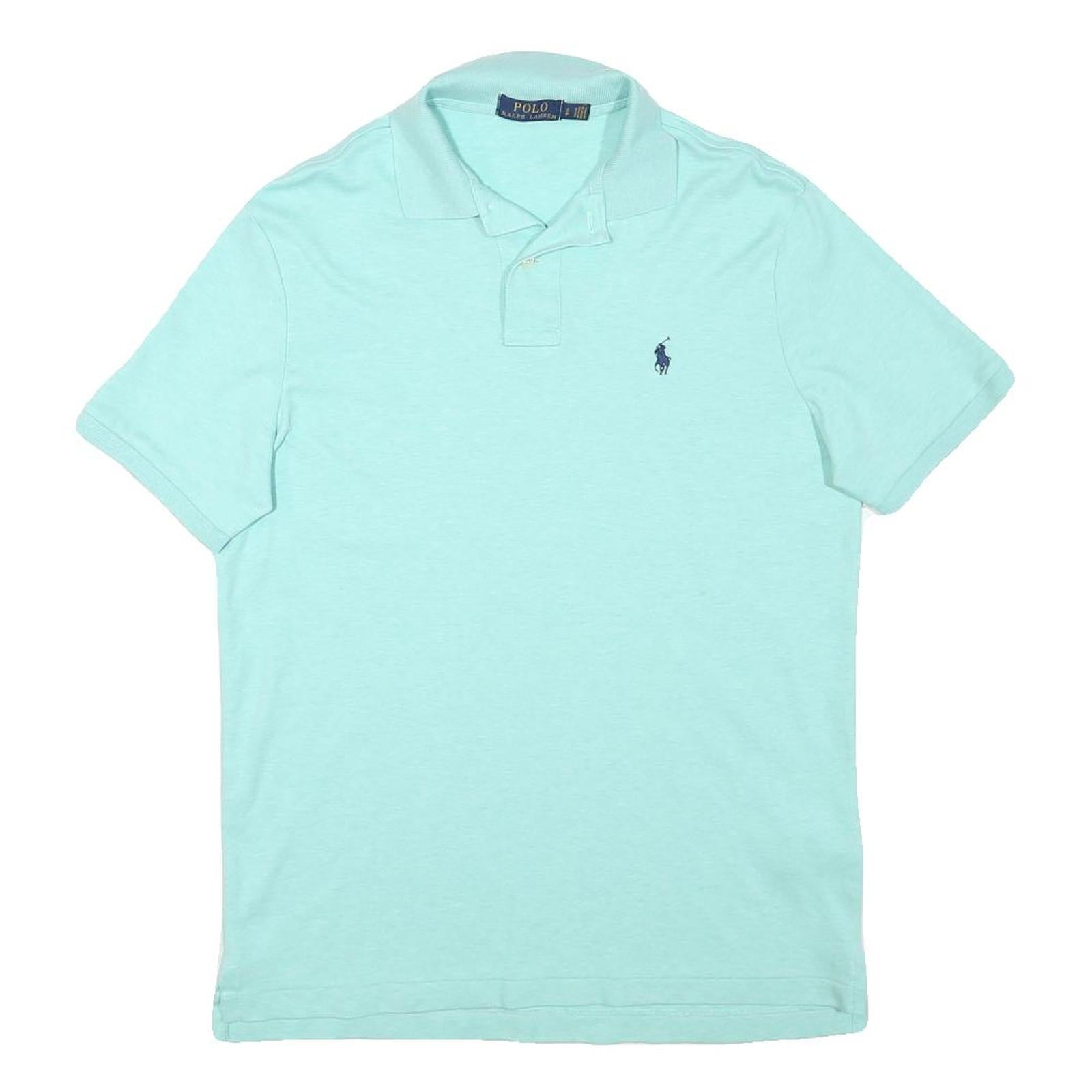 POLO RALPH LAUREN Mens Blue Short Sleeve Plain S Classic Cotton Polo Shirt Refurbished - N/A refurbished available on Cerqular