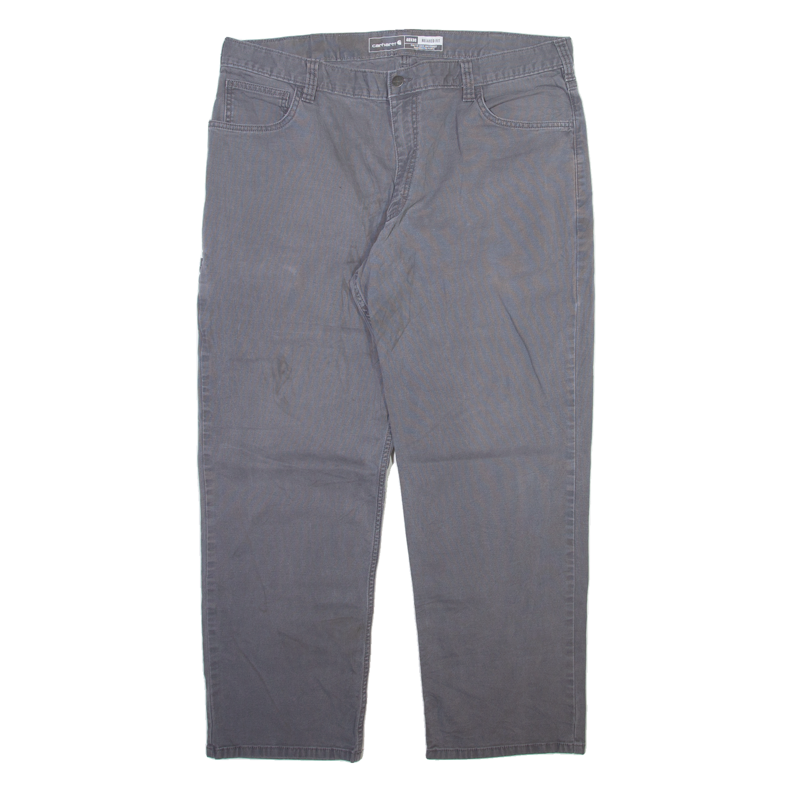CARHARTT Mens Trousers Grey Relaxed Straight W40 L30 Refurbished - N/A refurbished available on Cerqular