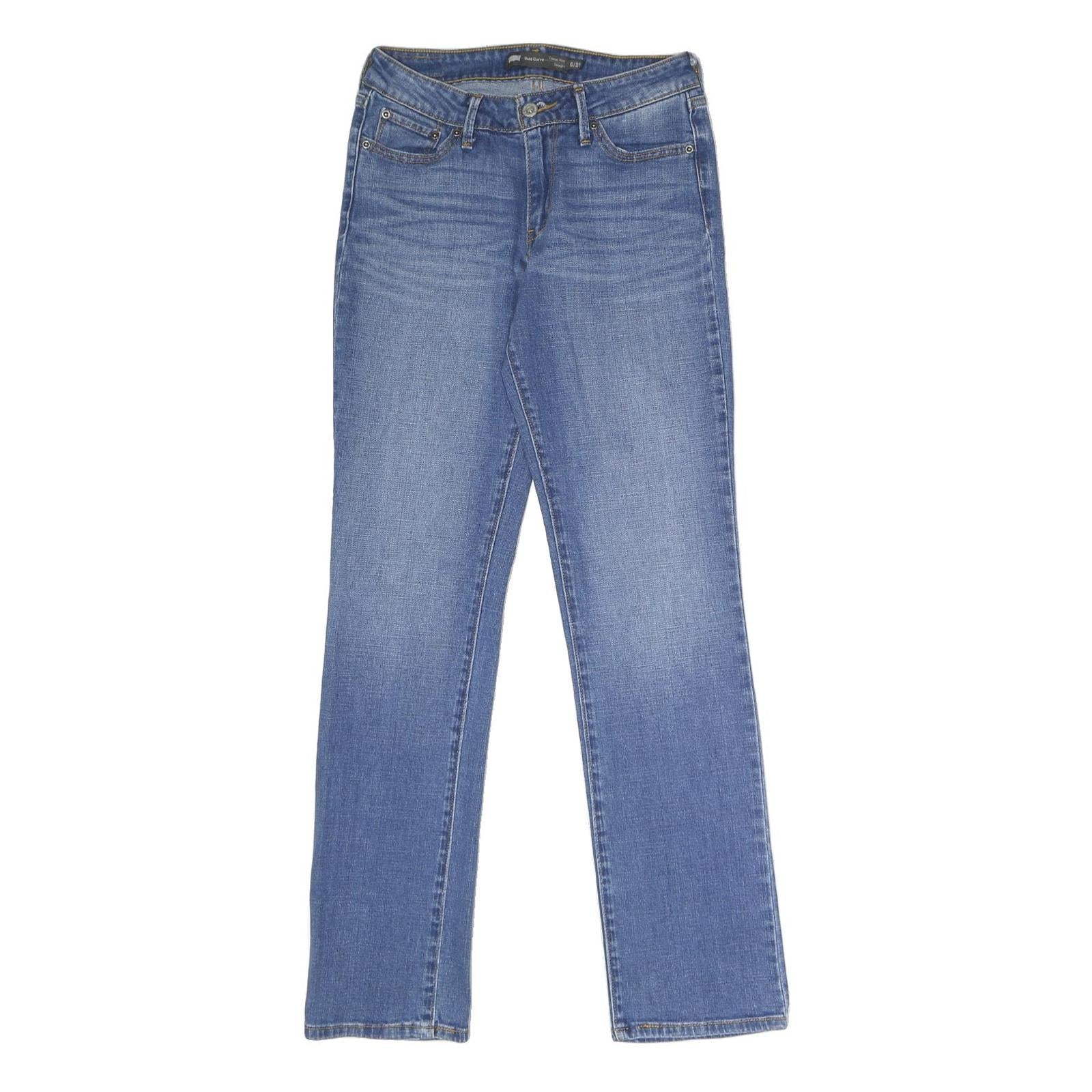LEVI'S Bold Curve Classic Rise Womens Jeans Blue Regular Straight Denim Medium Refurbished - N/A refurbished available on Cerqular