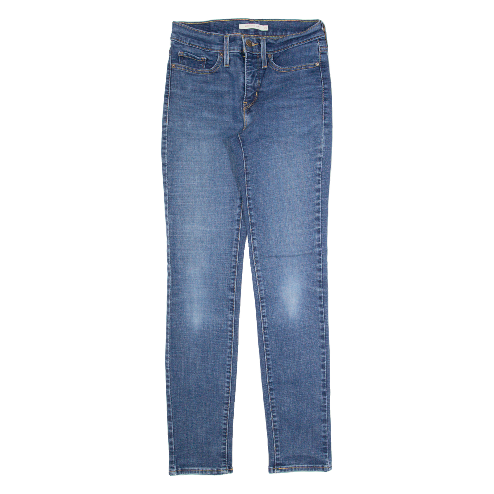 LEVI'S 312 Shaping Womens Jeans Blue Slim Skinny Stone Wash W25 L30 Refurbished - N/A refurbished available on Cerqular