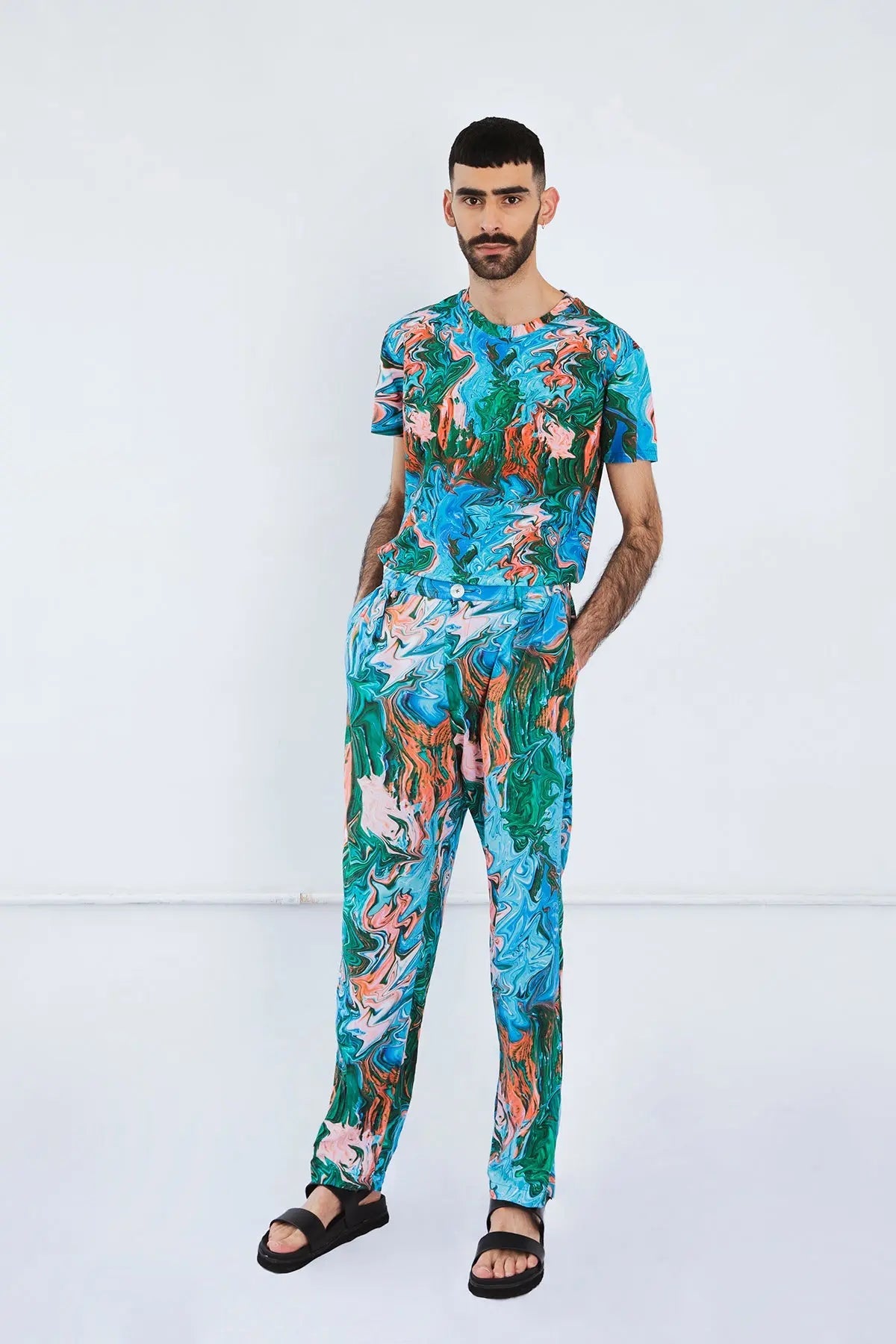Genderless Trouser in Paint Stroke Pre Order | Size: L/XL Refurbished - N/A (Note: There is no well-known brand by this name refurbished available on Cerqular