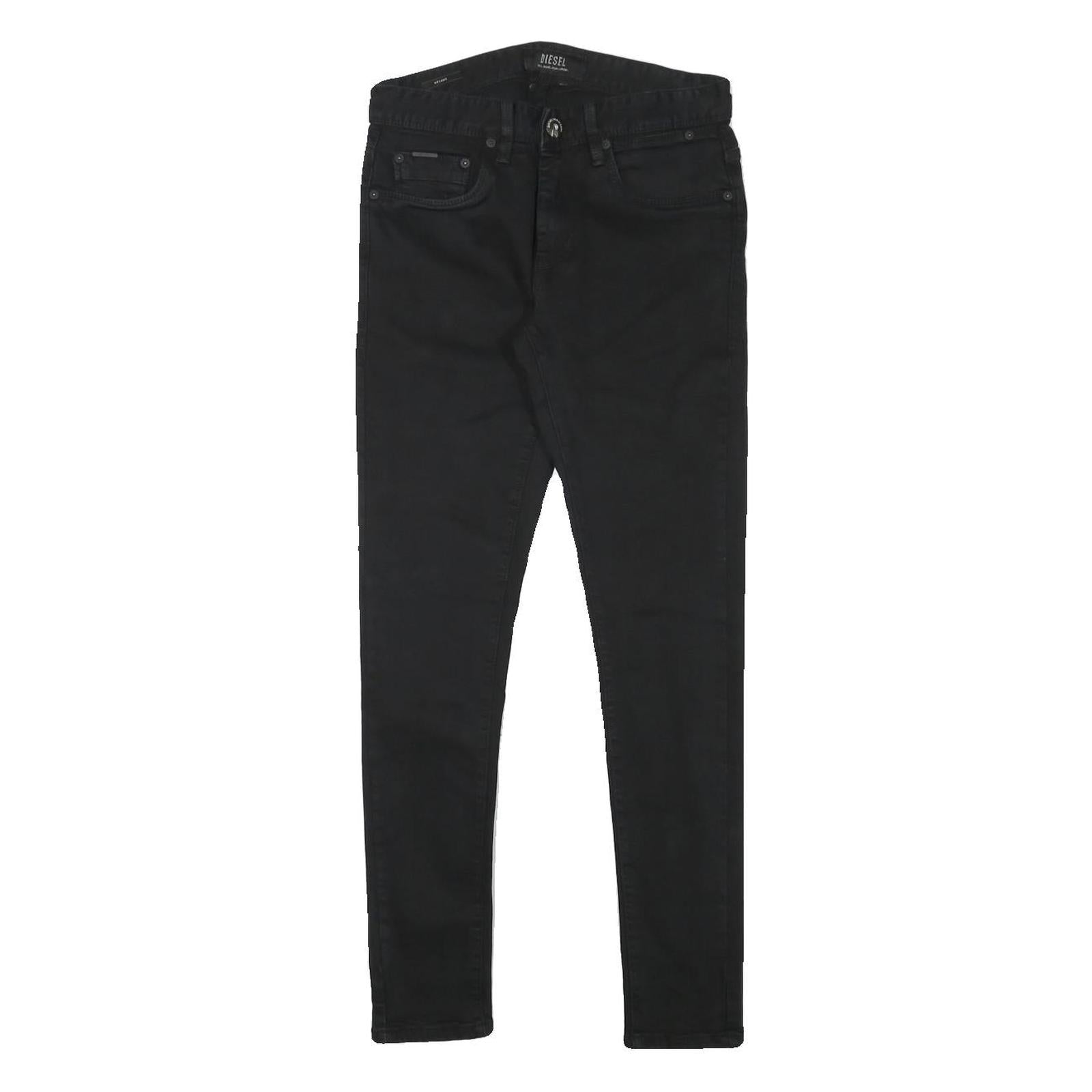 DIESEL Womens Jeans Black Slim Skinny Denim W27 L27 Stylish Zip Closure Refurbished - N/A refurbished available on Cerqular