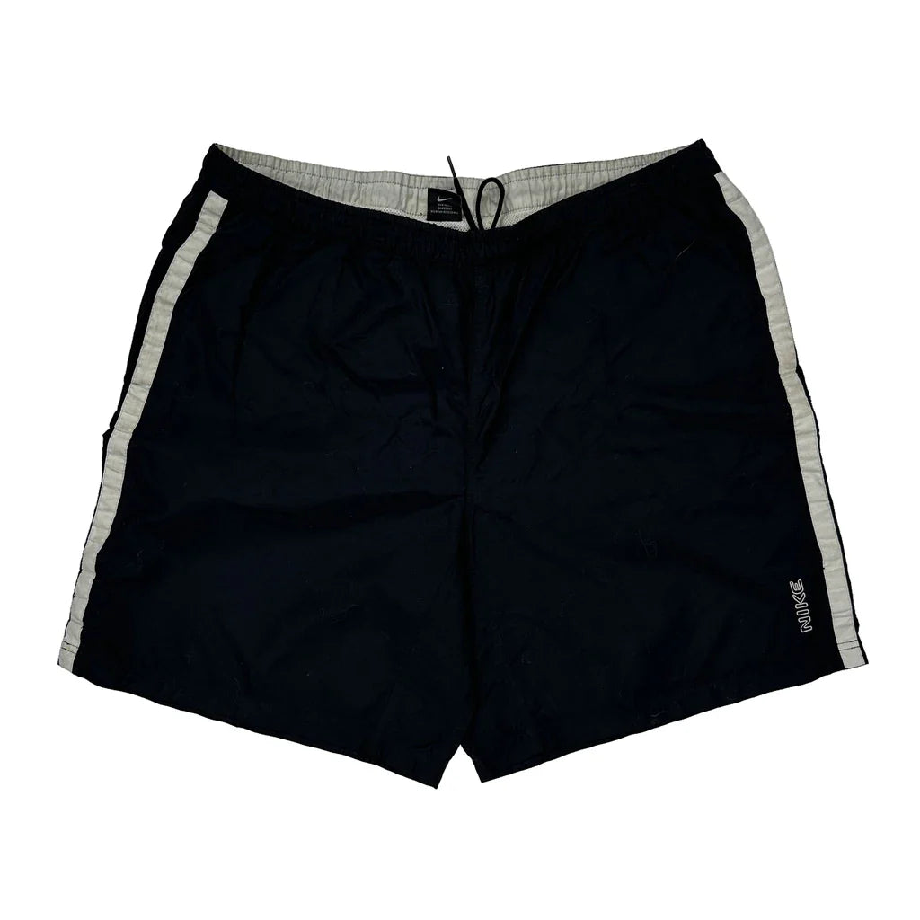 Nike Sport Shorts - XL White Polyester Refurbished - Thrifted (note: this is a term often used to describe second- refurbished available on Cerqular