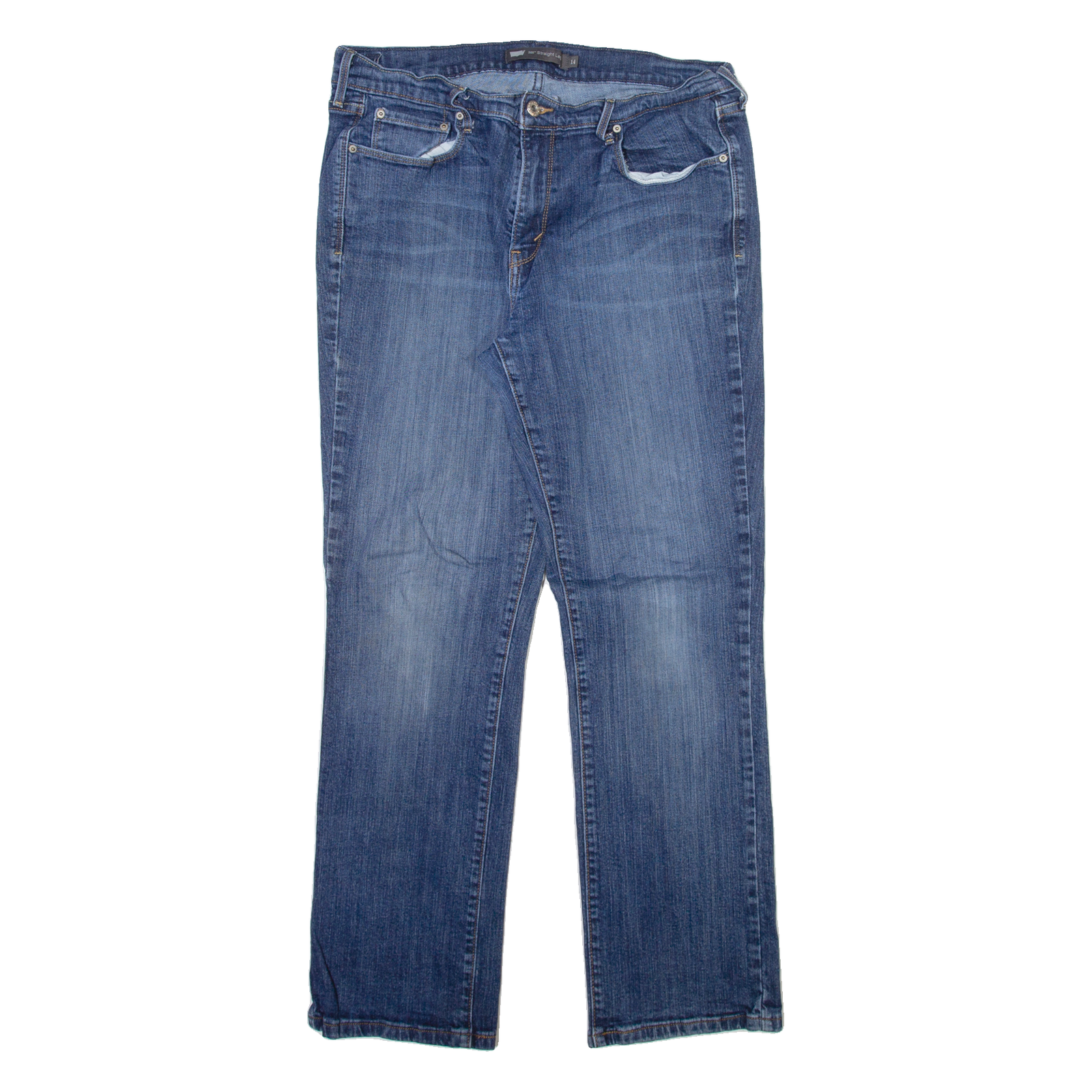 LEVI'S 505 Womens Jeans Blue Regular Straight W32 L30 Refurbished - N/A refurbished available on Cerqular