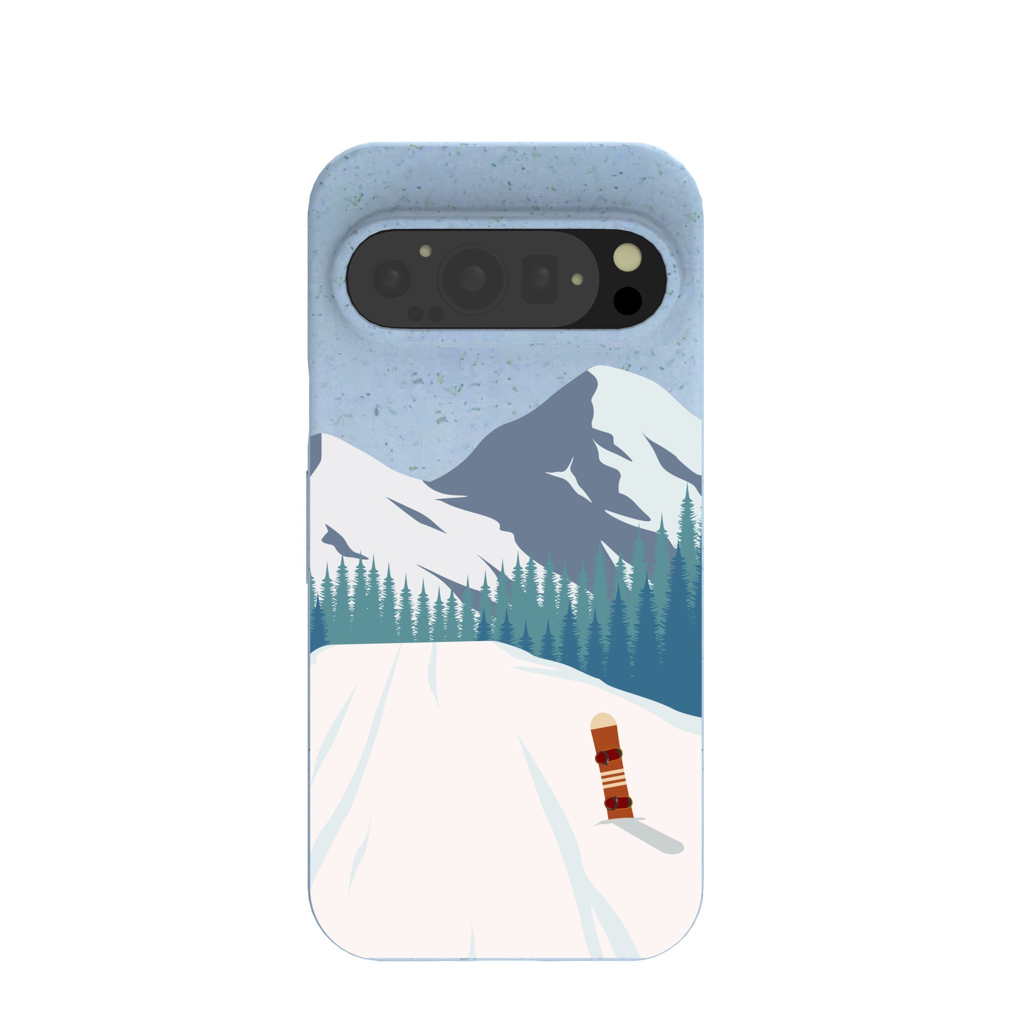 Powder Blue Shredding Peaks Google Pixel 9/9 Pro Case Refurbished - Pela Case refurbished available on Cerqular