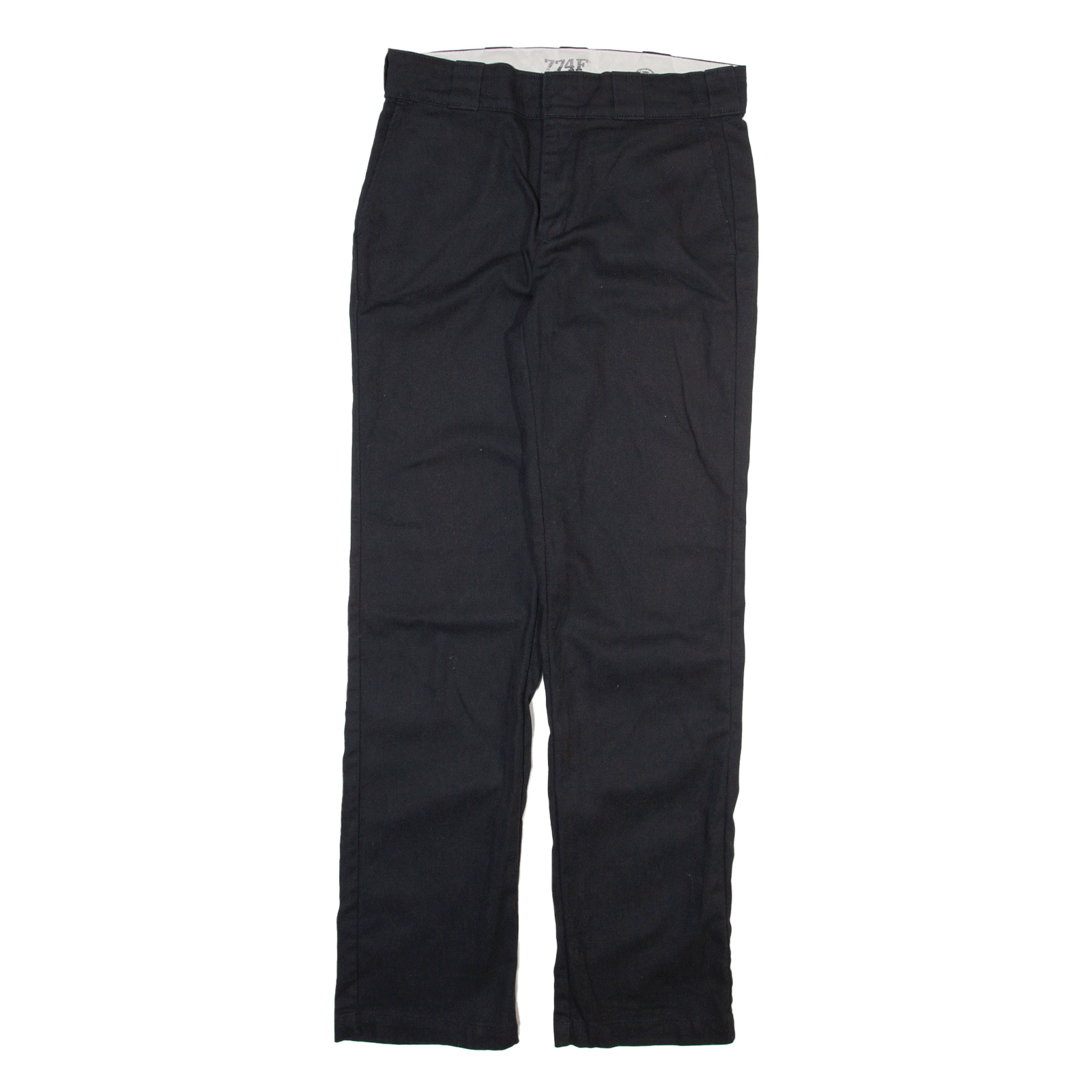 DICKIES 774f Womens Trousers Black Slim Straight W30 L31 Refurbished - N/A refurbished available on Cerqular