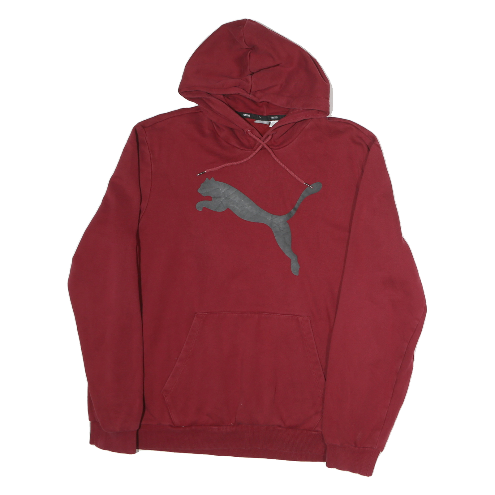 PUMA Mens Red Hoodie L Cotton Pullover Sportswear Logo Sweatshirt Refurbished - N/A refurbished available on Cerqular