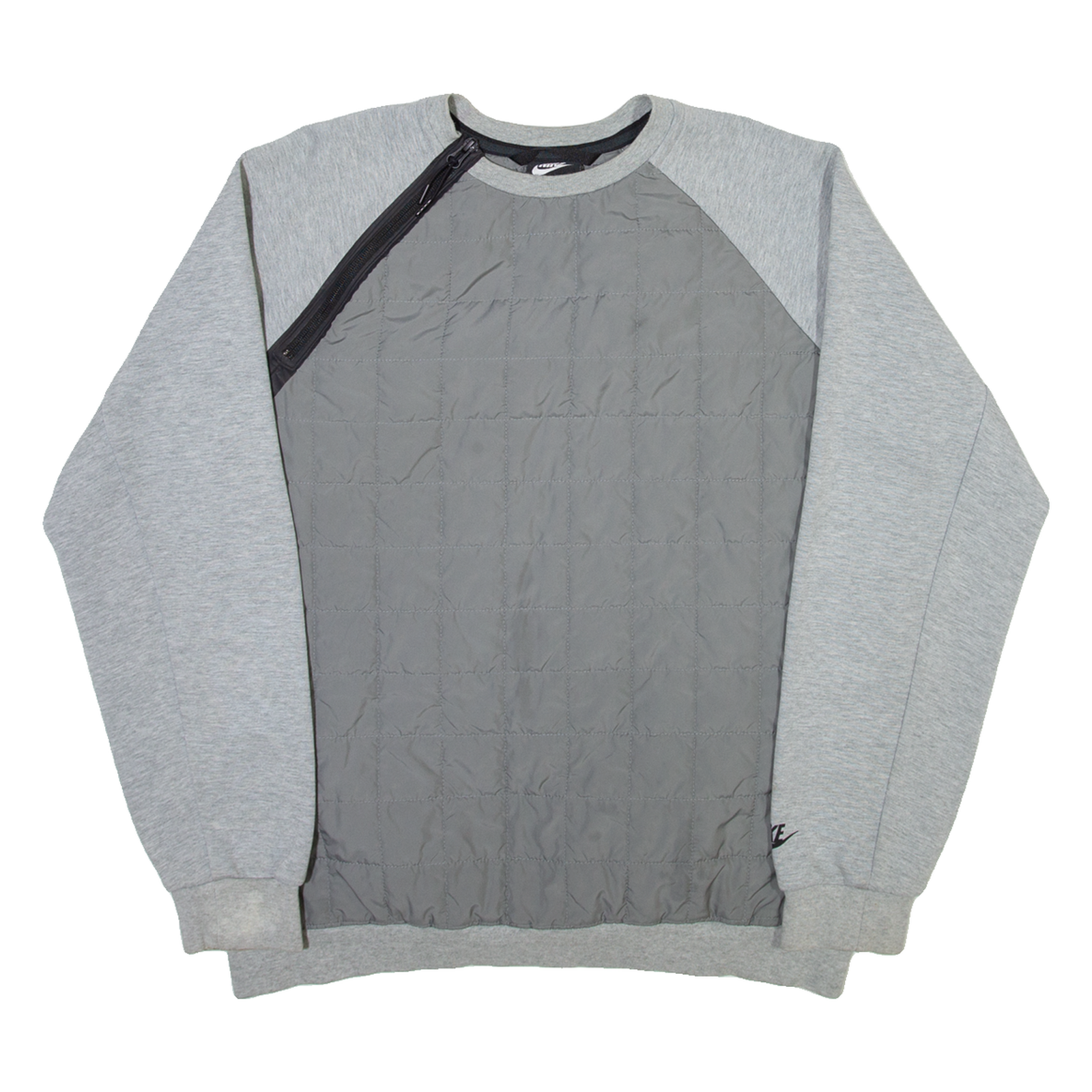 NIKE Mens Sweatshirt Grey Crew Neck M Refurbished - N/A refurbished available on Cerqular
