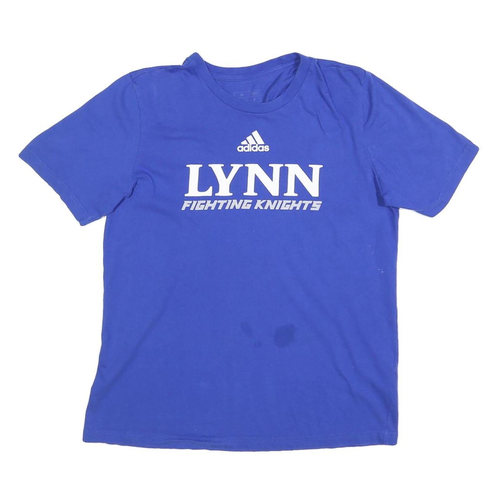 ADIDAS Mens Blue Lynn Fighting Knights Graphic T-Shirt M Short Sleeve Crew Neck Refurbished - N/A refurbished available on Cerqular