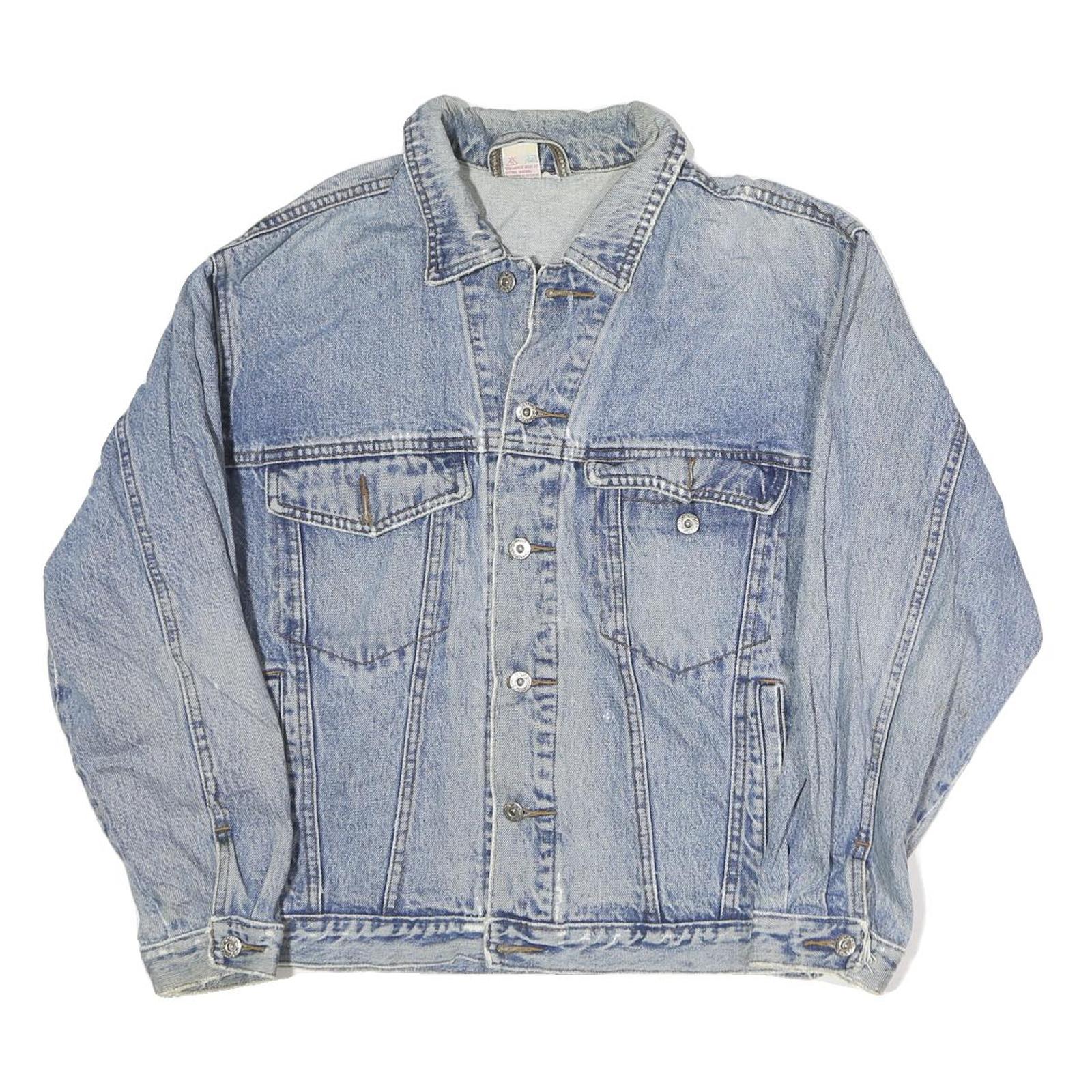 Buy Mens Blue Cotton Denim Jacket S Button Closure Classic Fit Casual Outerwear Refurbished - $35.09 Mens Blue Cotton Denim Jacket S Button Closure Classic Fit Casual Outerwear Refurbished - N/A refurbished available on Cerqular