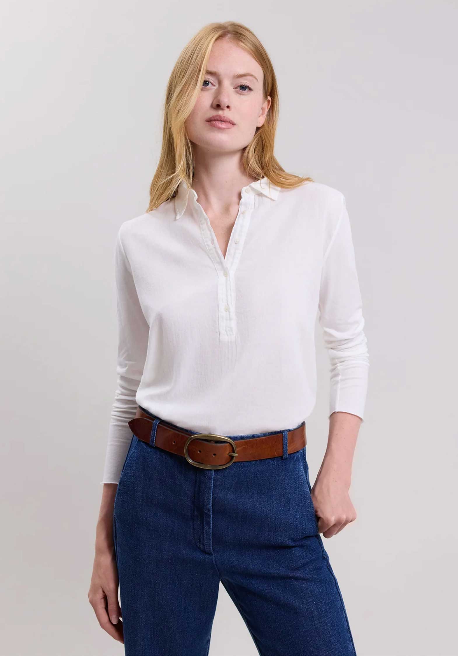 Blouse Talbin Bcth501 White | Color: WHITE | Size: 1-S Refurbished - Rue Madame is a known brand, and the standardized name is " refurbished available on Cerqular