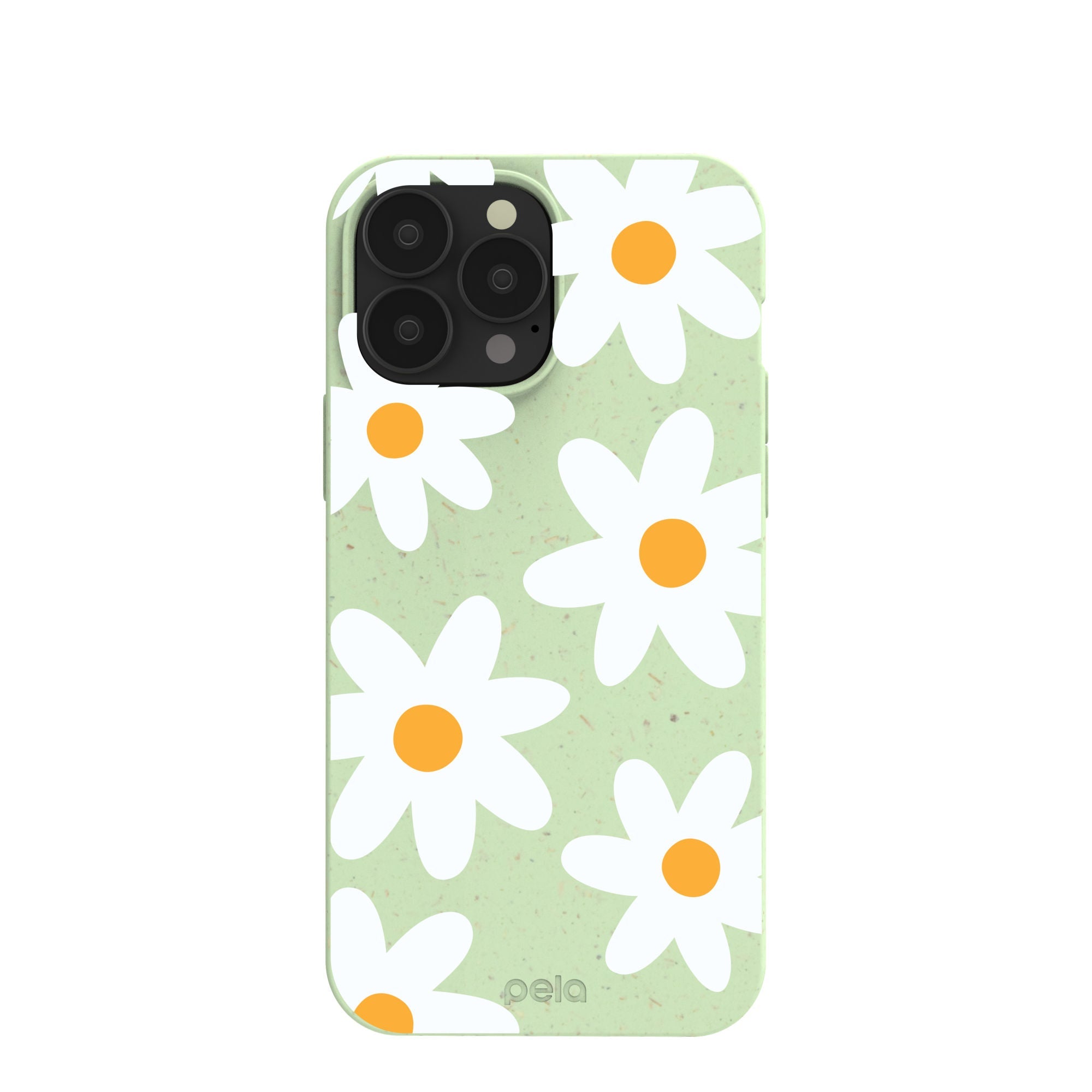 Sage Green Daisy iPhone 13 Pro Max Case Refurbished - Pela Case refurbished available on Cerqular