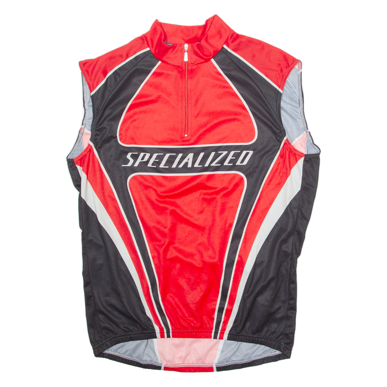 SPECIALIZED Cycling Mens Jersey Red Sleeveless 1/4 Zip 2XL Refurbished - N/A refurbished available on Cerqular