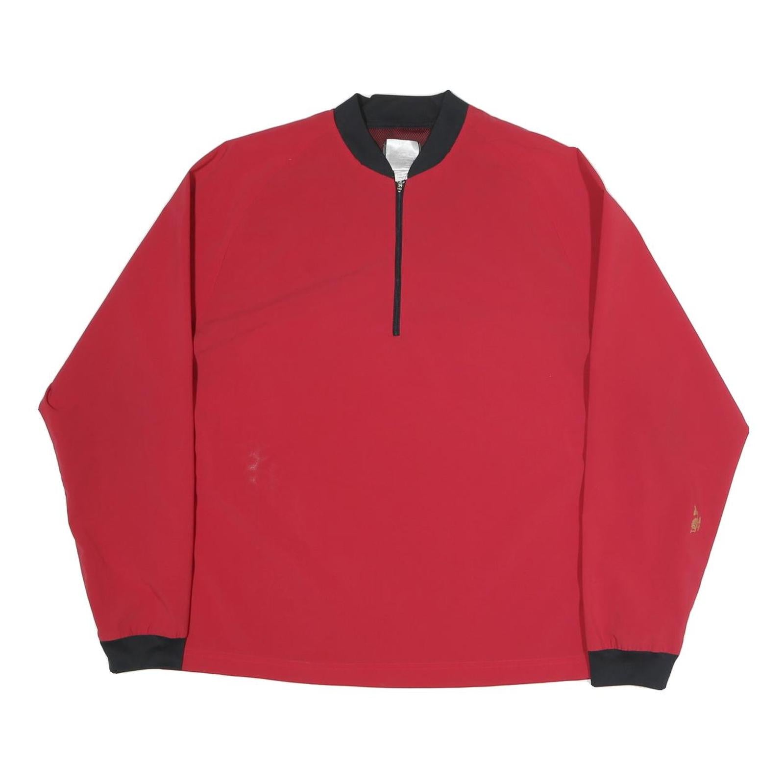 NEW BALANCE Mens Red & Black 1/4 Zip Sweatshirt M Sports Activewear Refurbished - N/A refurbished available on Cerqular