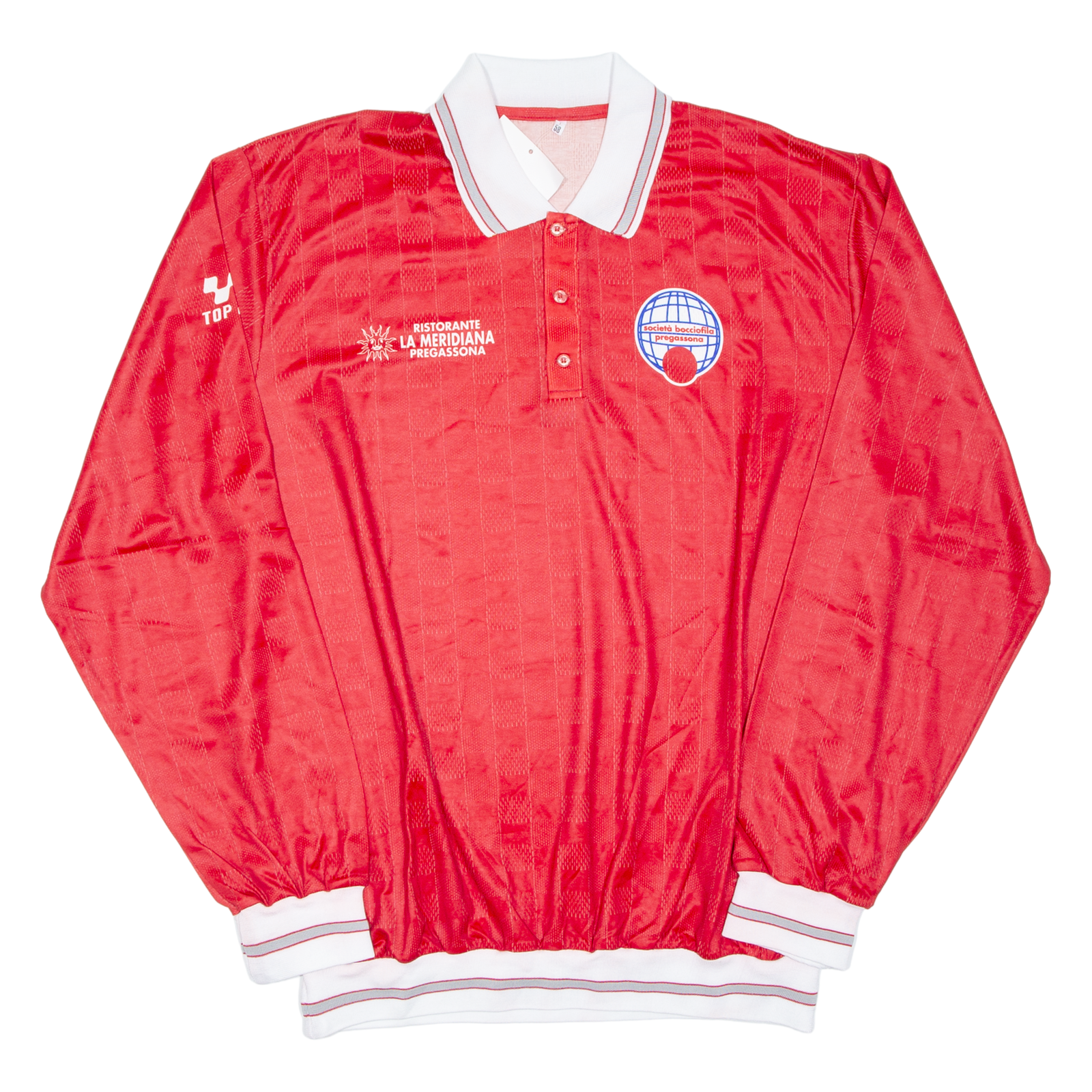 Mens Polo Shirt Red Long Sleeve 2XL Refurbished - N/A refurbished available on Cerqular