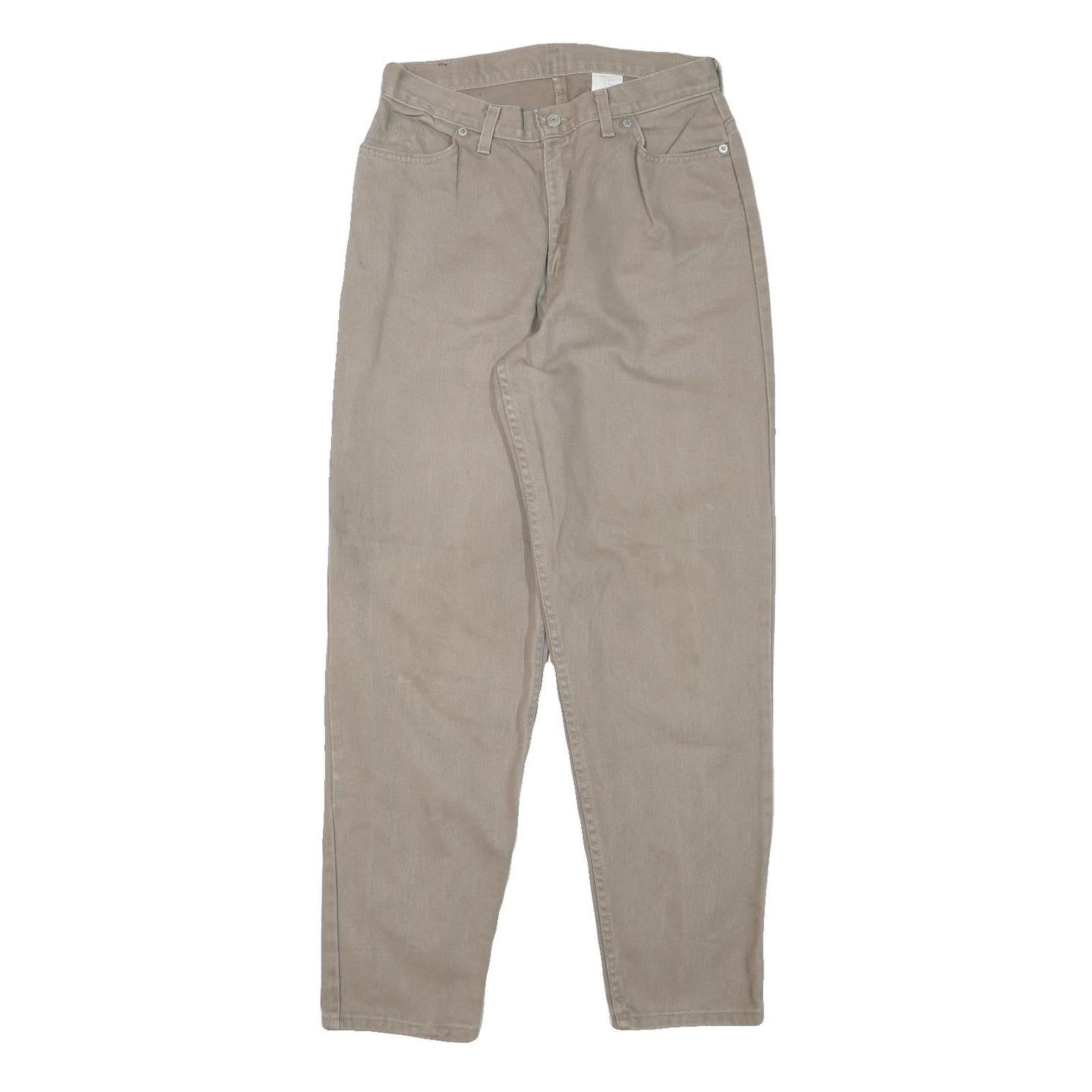 FADED GLORY Womens Jeans Beige Relaxed Straight Denim W28 L30 Classic Casual Refurbished - N/A refurbished available on Cerqular