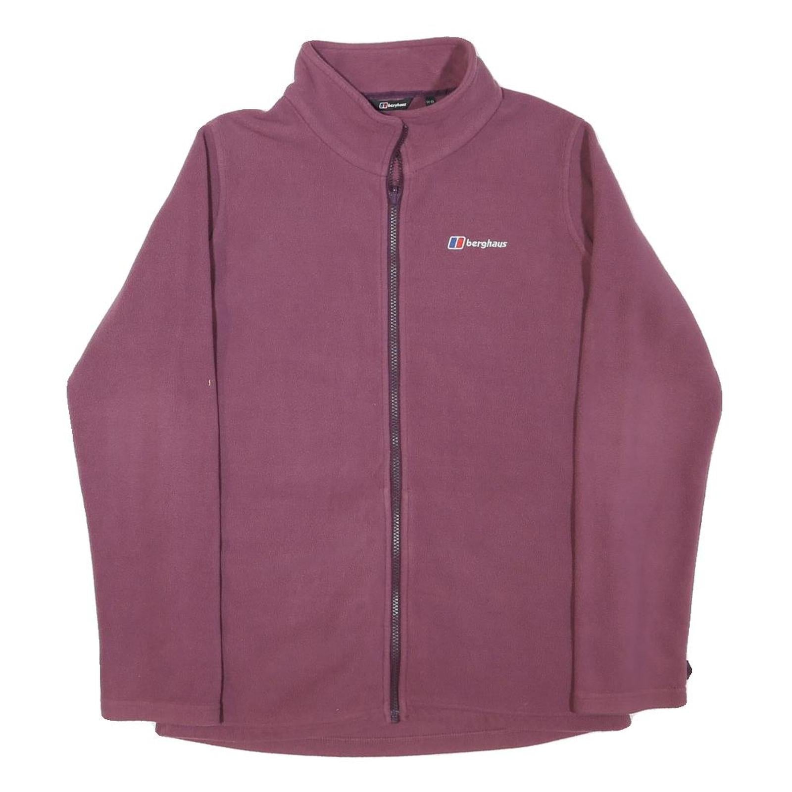 BERGHAUS Womens Purple Jacket M Polyester Blend Plain Zip Outdoor Casual Refurbished - N/A refurbished available on Cerqular