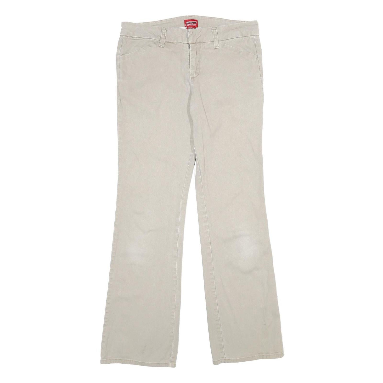 DICKIES Womens Cotton Blend Beige Regular Fit Straight Trousers W30 L30 Workwear Refurbished - N/A refurbished available on Cerqular
