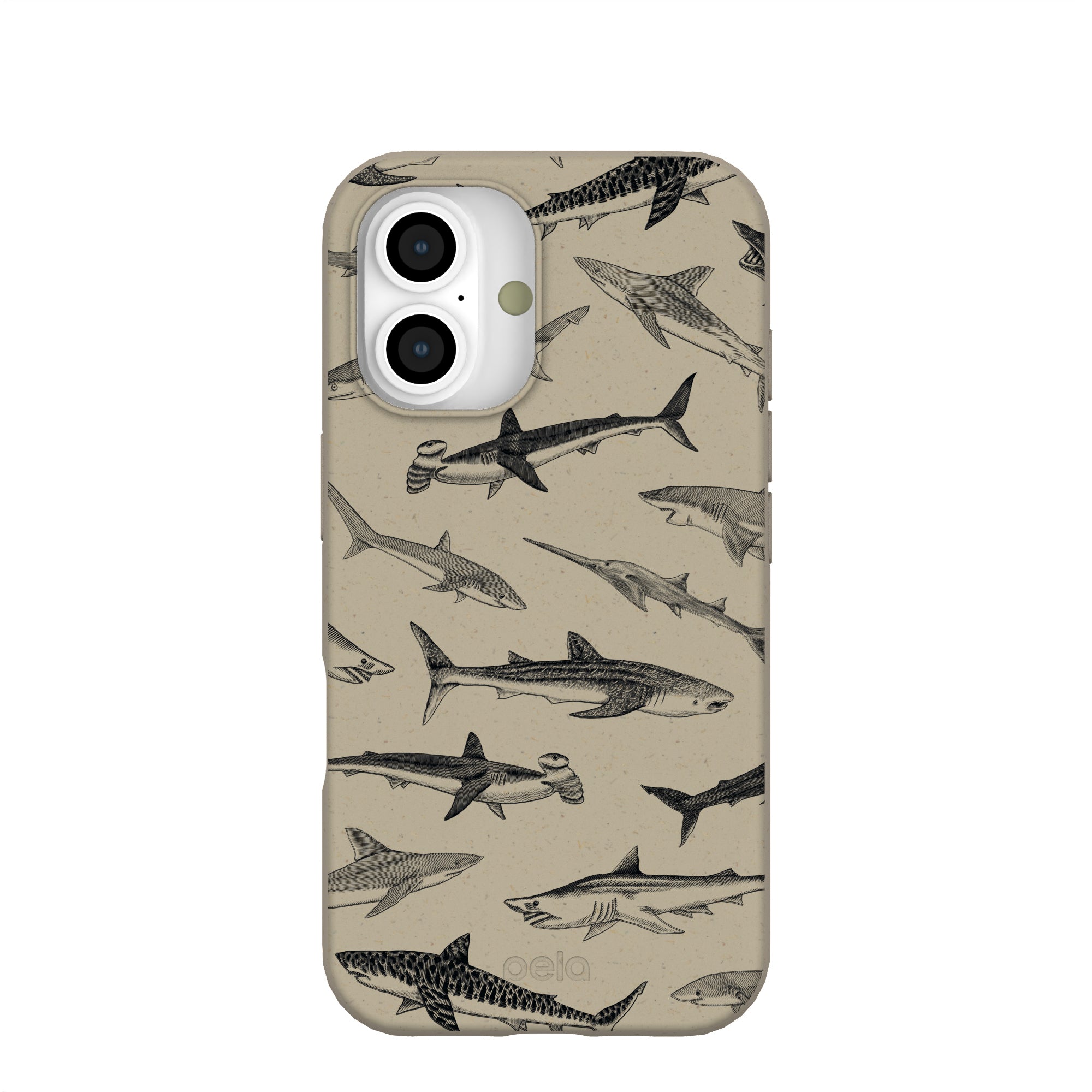 London Fog Shark World iPhone 16 Case Refurbished - Pela Case refurbished available on Cerqular