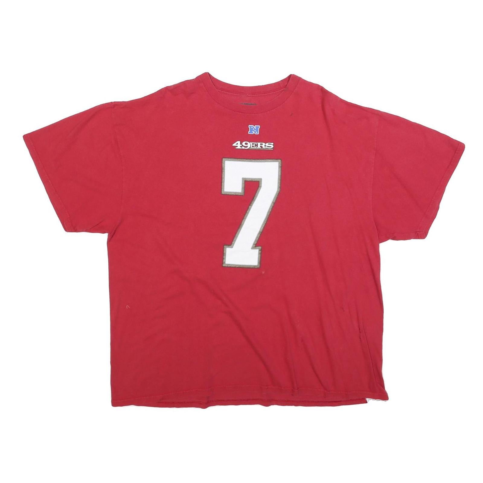 NFL Mens Red San Francisco 49ers Kaepernick Graphic T-Shirt 2XL Short Sleeve Refurbished - N/A refurbished available on Cerqular
