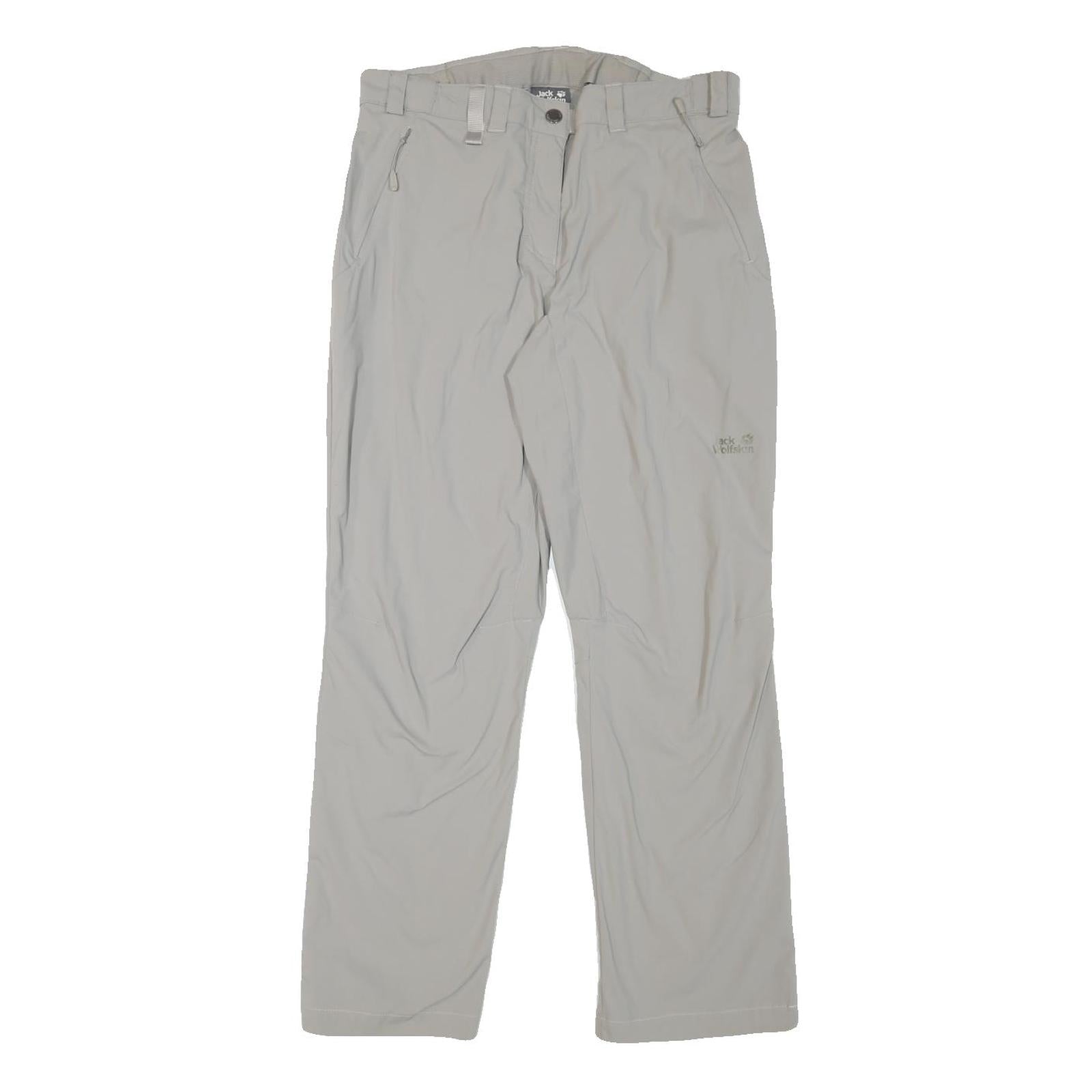 JACK WOLFSKIN Womens Regular Fit Beige Polyester Blend Trousers W32 L29 Outdoor Refurbished - N/A refurbished available on Cerqular