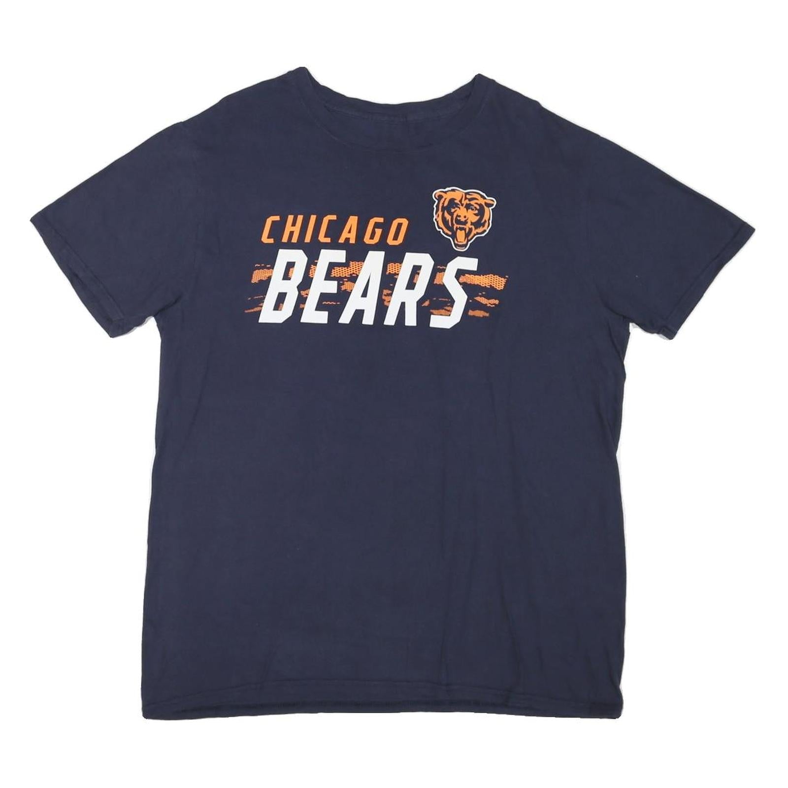 NFL Mens Navy Chicago Bears Graphic T-Shirt L Short Sleeve Round Neck Cotton Refurbished - N/A refurbished available on Cerqular