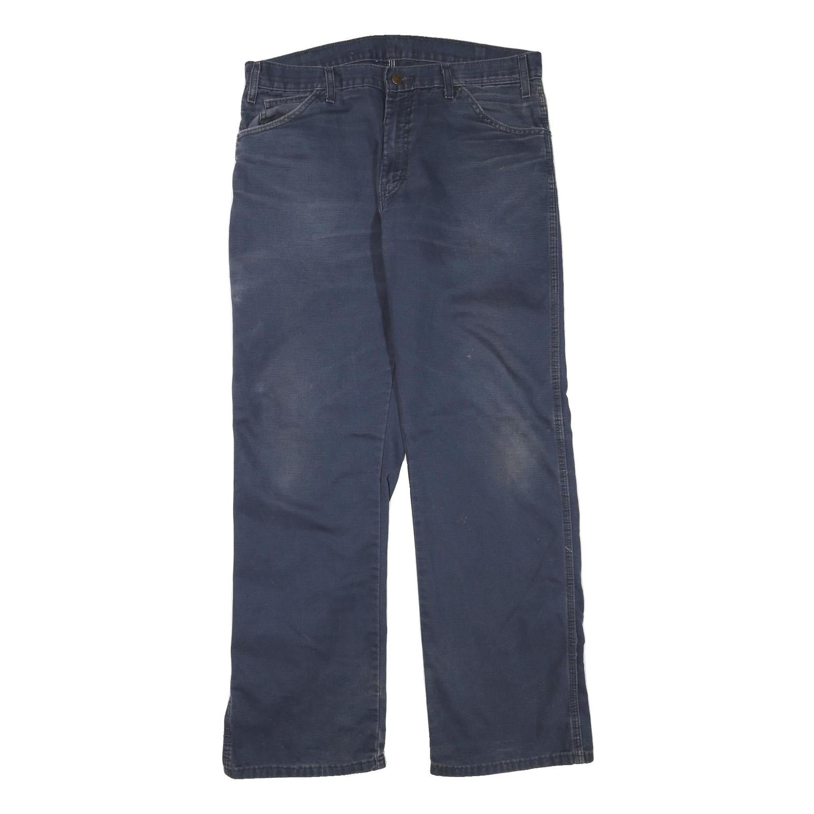 DICKIES Mens Jeans Blue Regular Straight Denim W36 L33 Workwear Durable Refurbished - N/A refurbished available on Cerqular