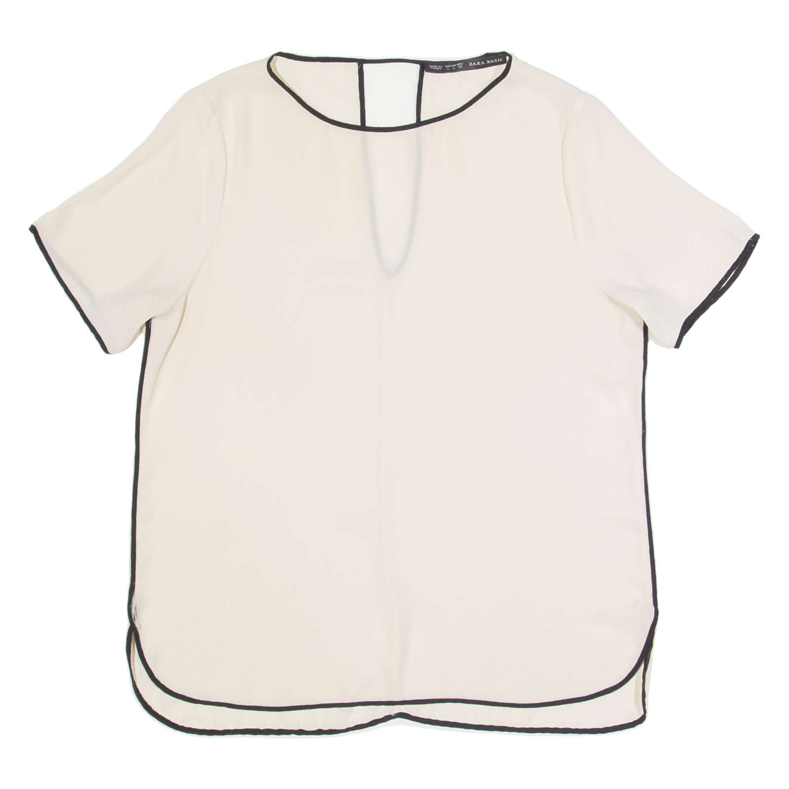 Buy ZARA BASIC Sheer Womens Top Beige L Refurbished - $16.89 ZARA BASIC Sheer Womens Top Beige L Refurbished - N/A refurbished available on Cerqular