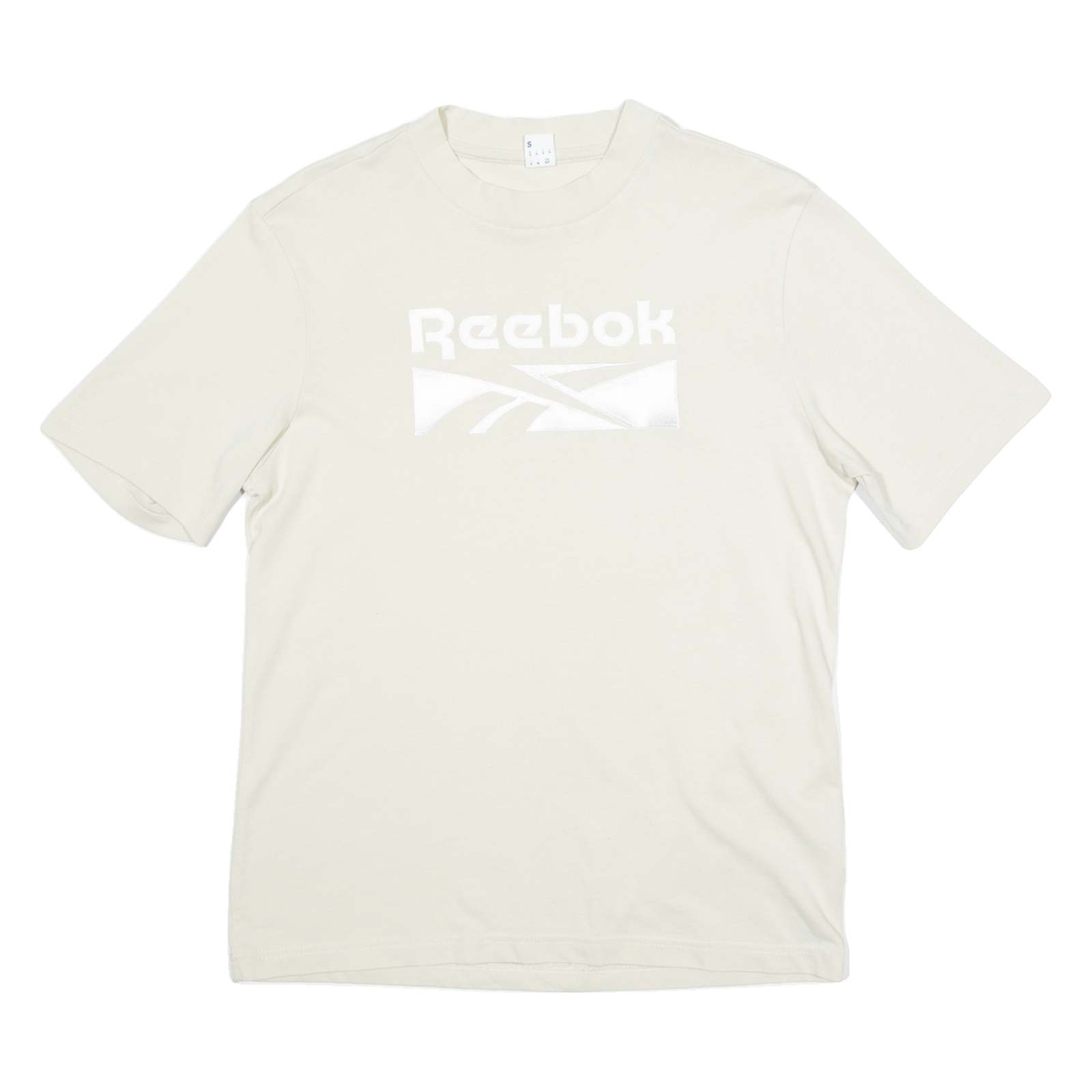 REEBOK Oversized Womens T-Shirt Beige S Refurbished - N/A refurbished available on Cerqular