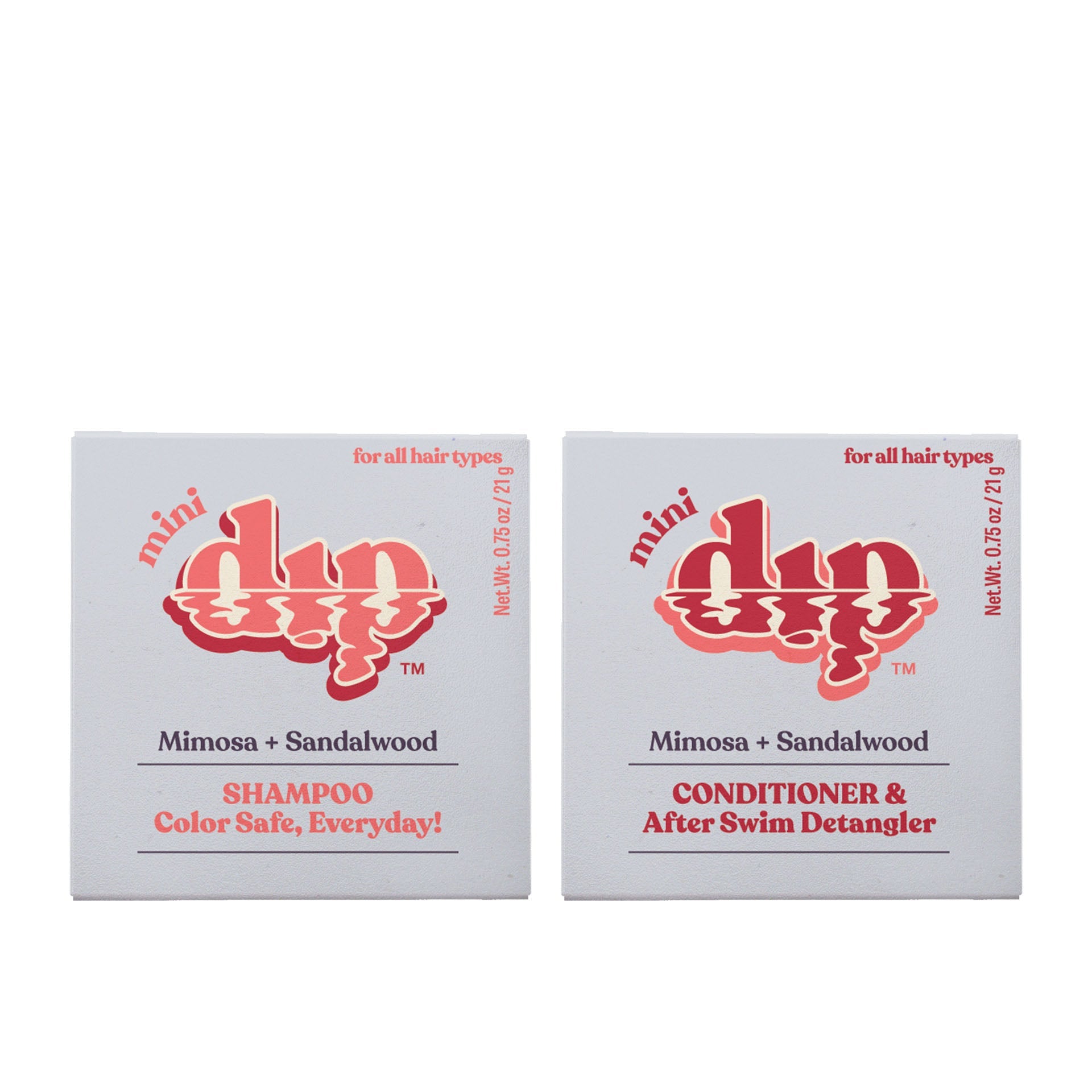 Double Dip: Mimosa & Sandalwood - Minis Refurbished - Dip Sustainable Hair Care refurbished available on Cerqular