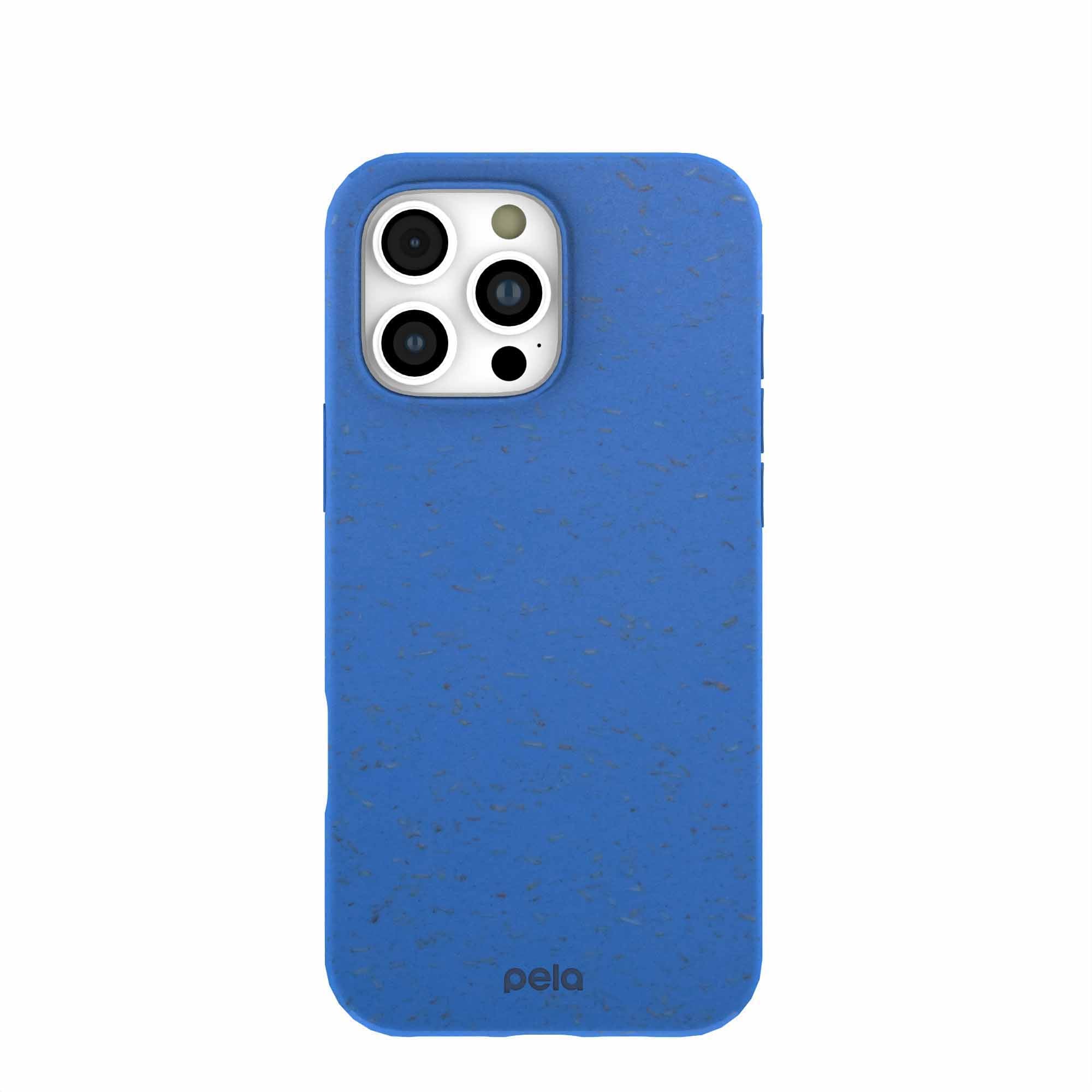 Electric Blue iPhone 16 Pro Max Case Refurbished - Pela Case refurbished available on Cerqular