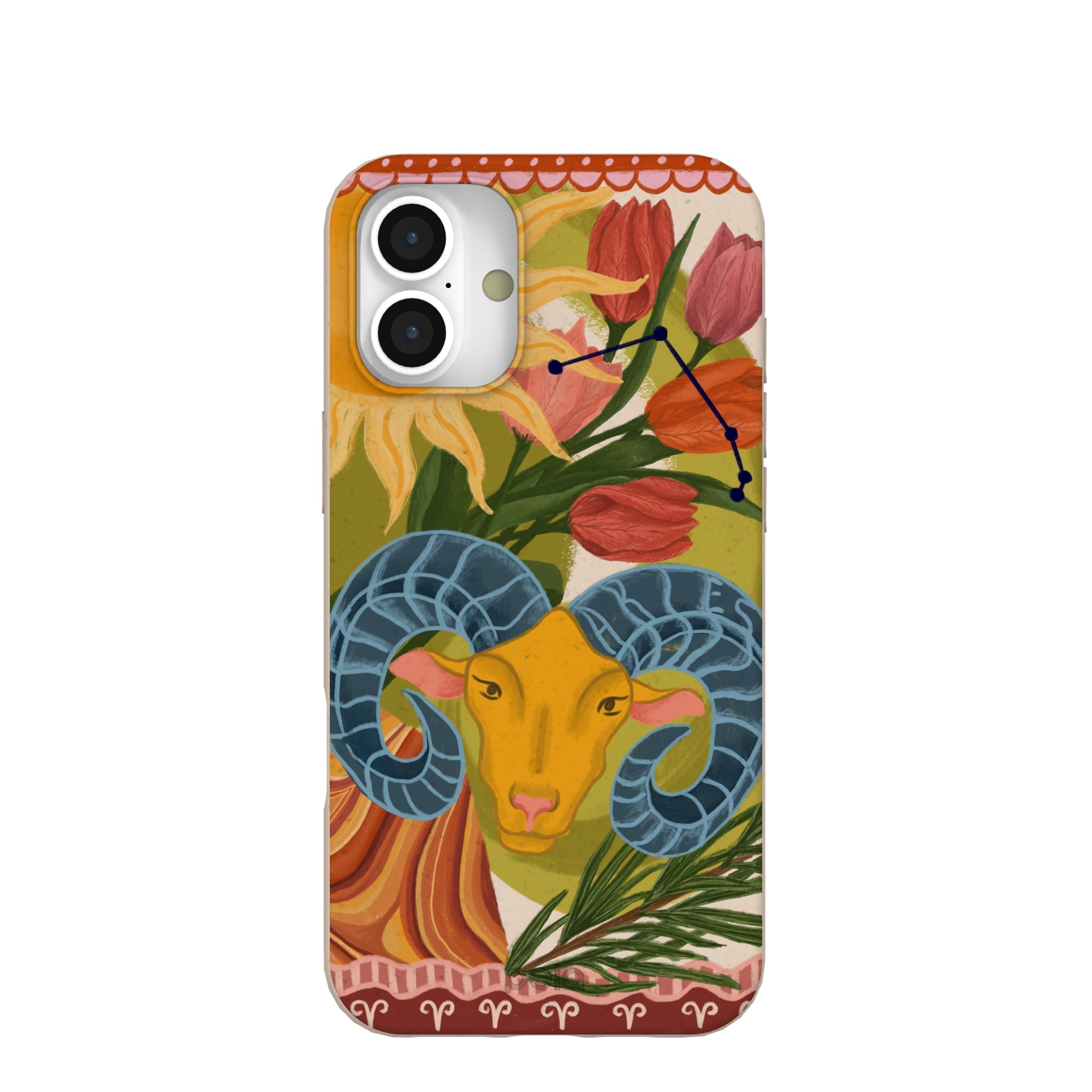 Seashell Aries Ram iPhone 16 Plus Case Refurbished - Pela Case refurbished available on Cerqular