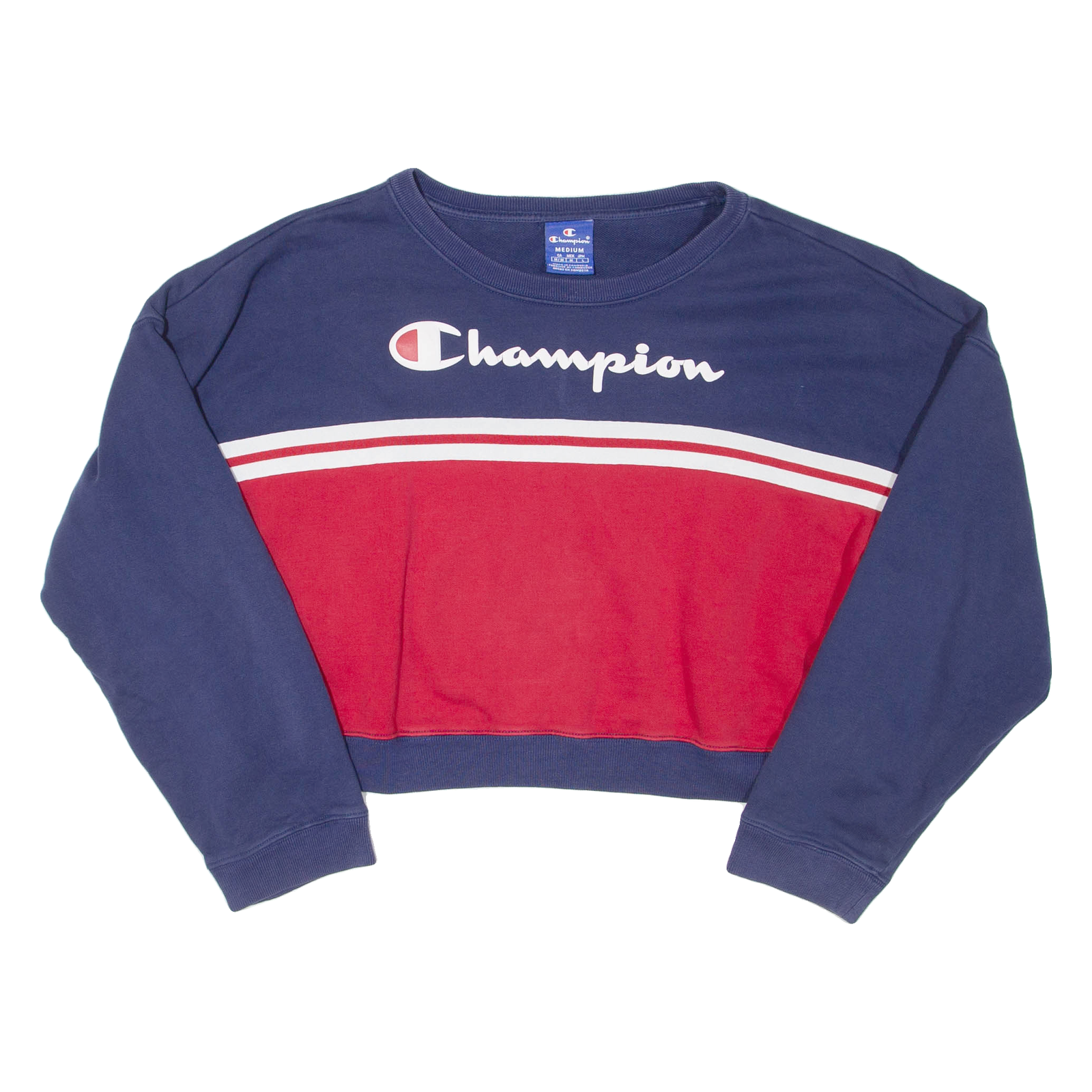 Buy CHAMPION Cropped Womens Sweatshirt Blue M Refurbished - $28.59 CHAMPION Cropped Womens Sweatshirt Blue M Refurbished - N/A refurbished available on Cerqular