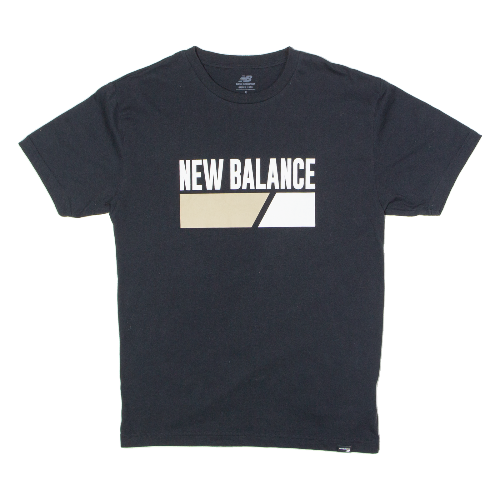 NEW BALANCE Mens T-Shirt Black Crew Neck S Refurbished - N/A refurbished available on Cerqular