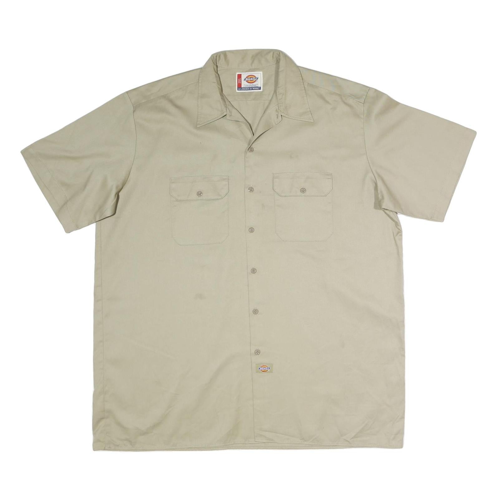 Buy DICKIES Mens Beige Work Shirt Polyester Blend 2XL Button Pocket Short Sleeve Refurbished - $29.89 DICKIES Mens Beige Work Shirt Polyester Blend 2XL Button Pocket Short Sleeve Refurbished - N/A refurbished available on Cerqular
