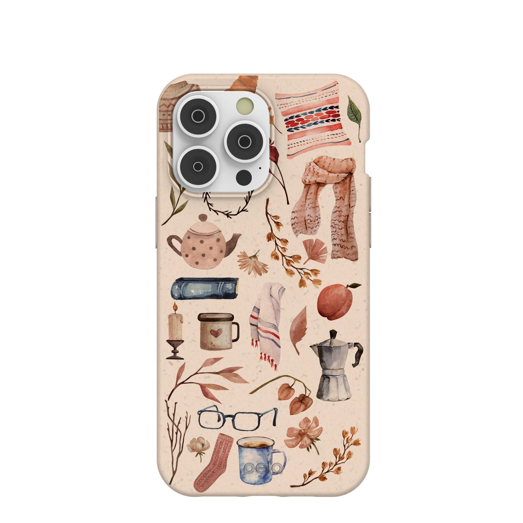Seashell Creature Comforts iPhone 14 Pro Max Case Refurbished - Pela Case refurbished available on Cerqular