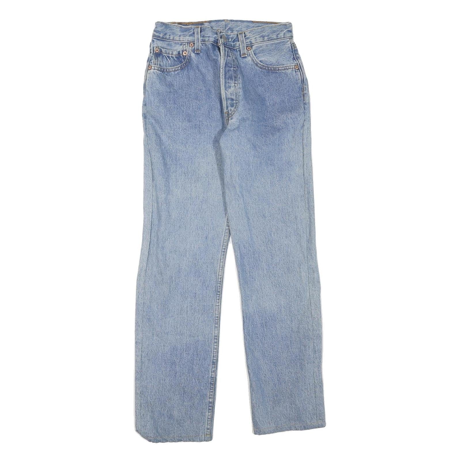 LEVI'S Womens Regular Fit Blue Denim Jeans W26 L28 Button Closure Classic Style Refurbished - N/A refurbished available on Cerqular