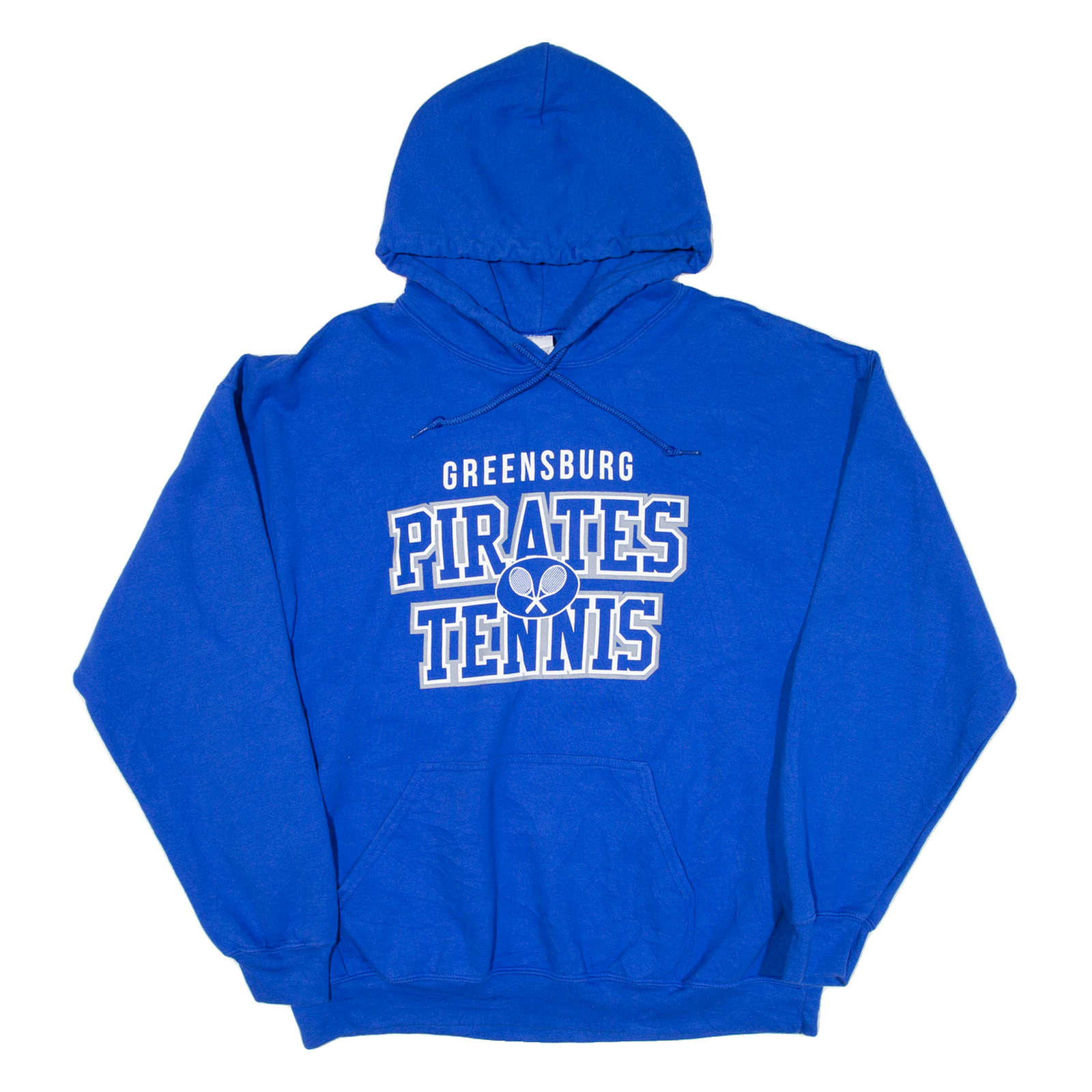 GILDAN Greensburg Pirates Tennis Mens Blue Hoodie USA L Refurbished - N/A refurbished available on Cerqular