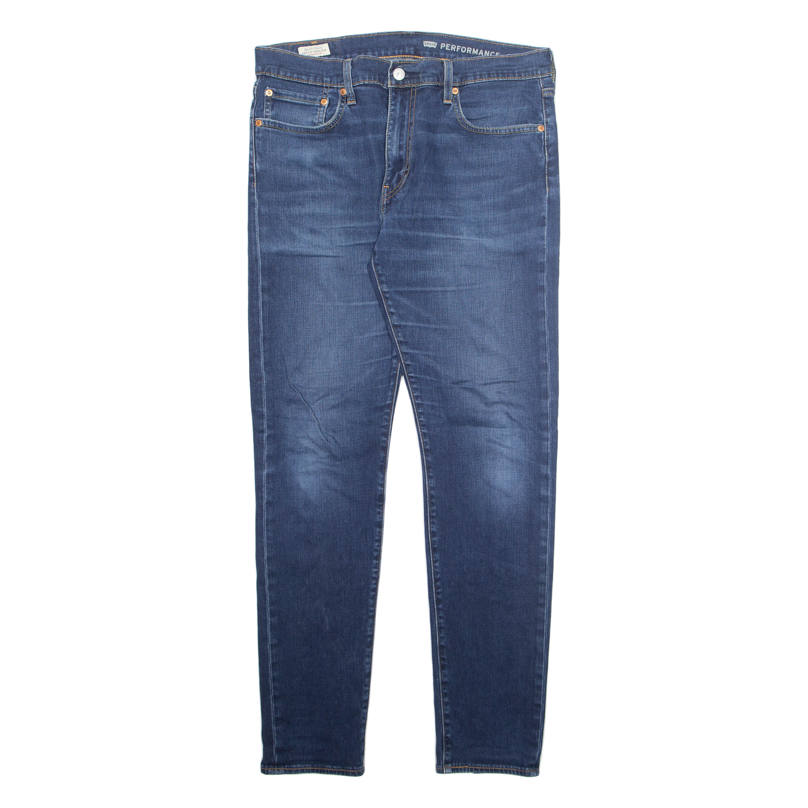 LEVI'S 512 BIG E Jeans Mens Blue Slim Tapered Stone Wash W33 L34 Refurbished - N/A refurbished available on Cerqular