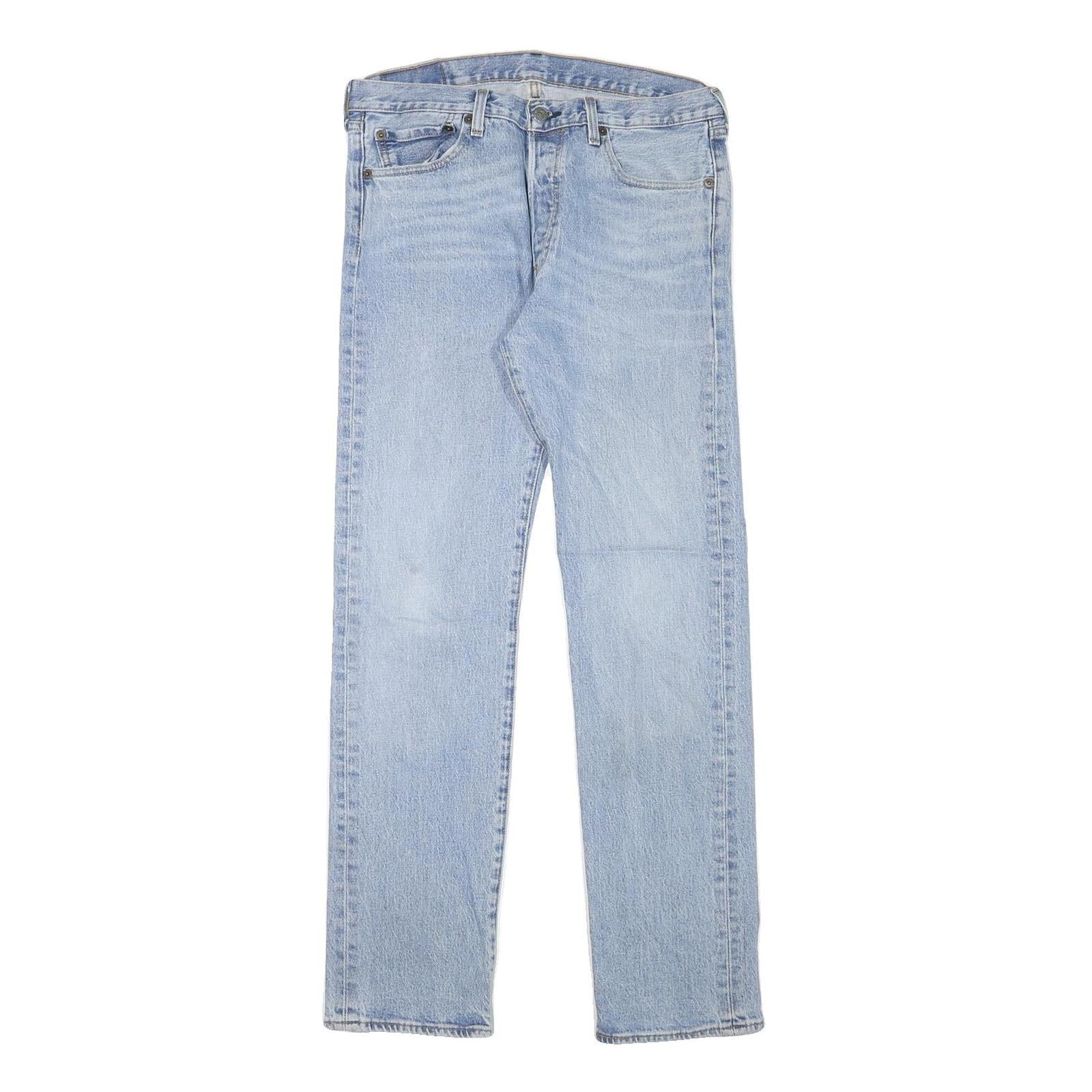 LEVI'S Mens Slim Light Blue Denim Jeans W31 L30 Classic Zip Pockets Refurbished - N/A refurbished available on Cerqular