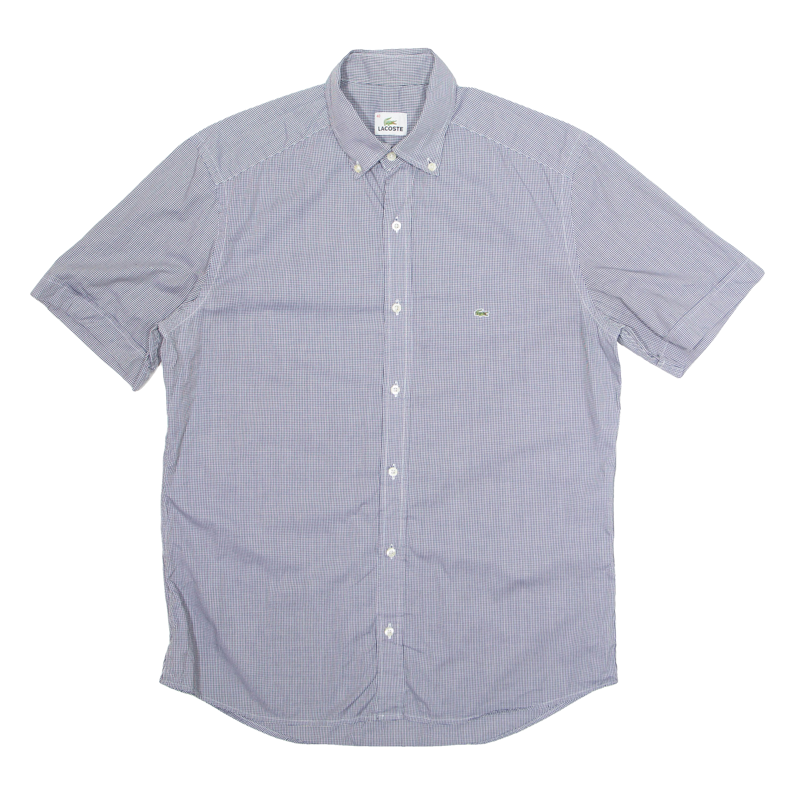 Buy LACOSTE Mens Shirt Black Gingham Short Sleeve M Refurbished - $36.39 LACOSTE Mens Shirt Black Gingham Short Sleeve M Refurbished - N/A refurbished available on Cerqular